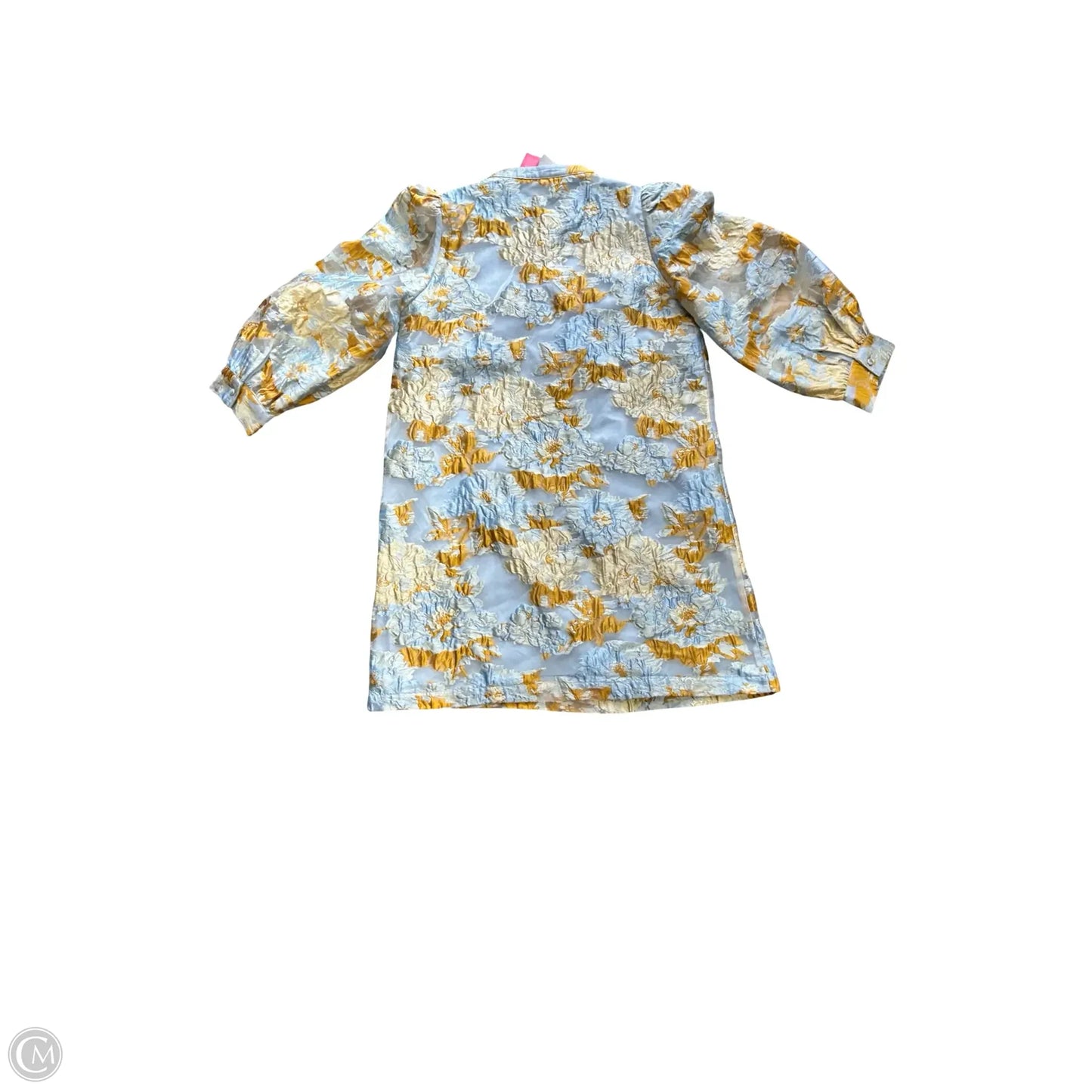 Dress Party Short By Pomander Place In Blue & Yellow, Size: M