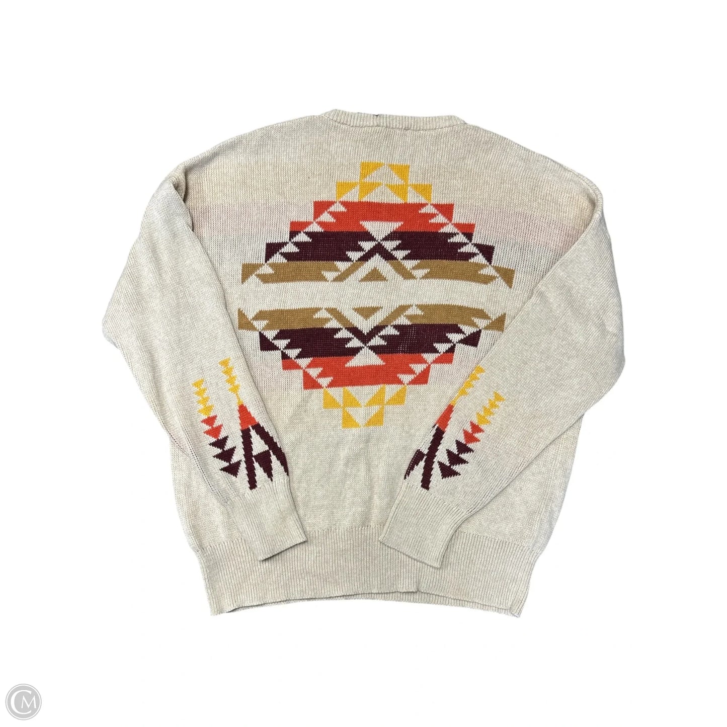Sweater By Pendleton In Tan, Size: M