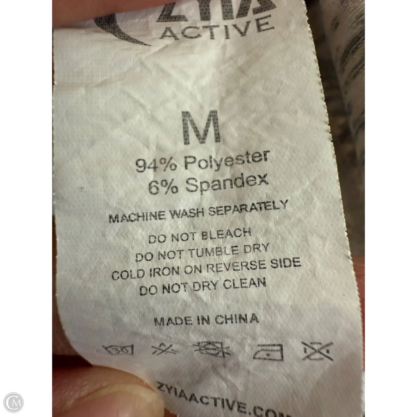 Athletic Top Long Sleeve Crewneck By Zyia In Grey, Size: M