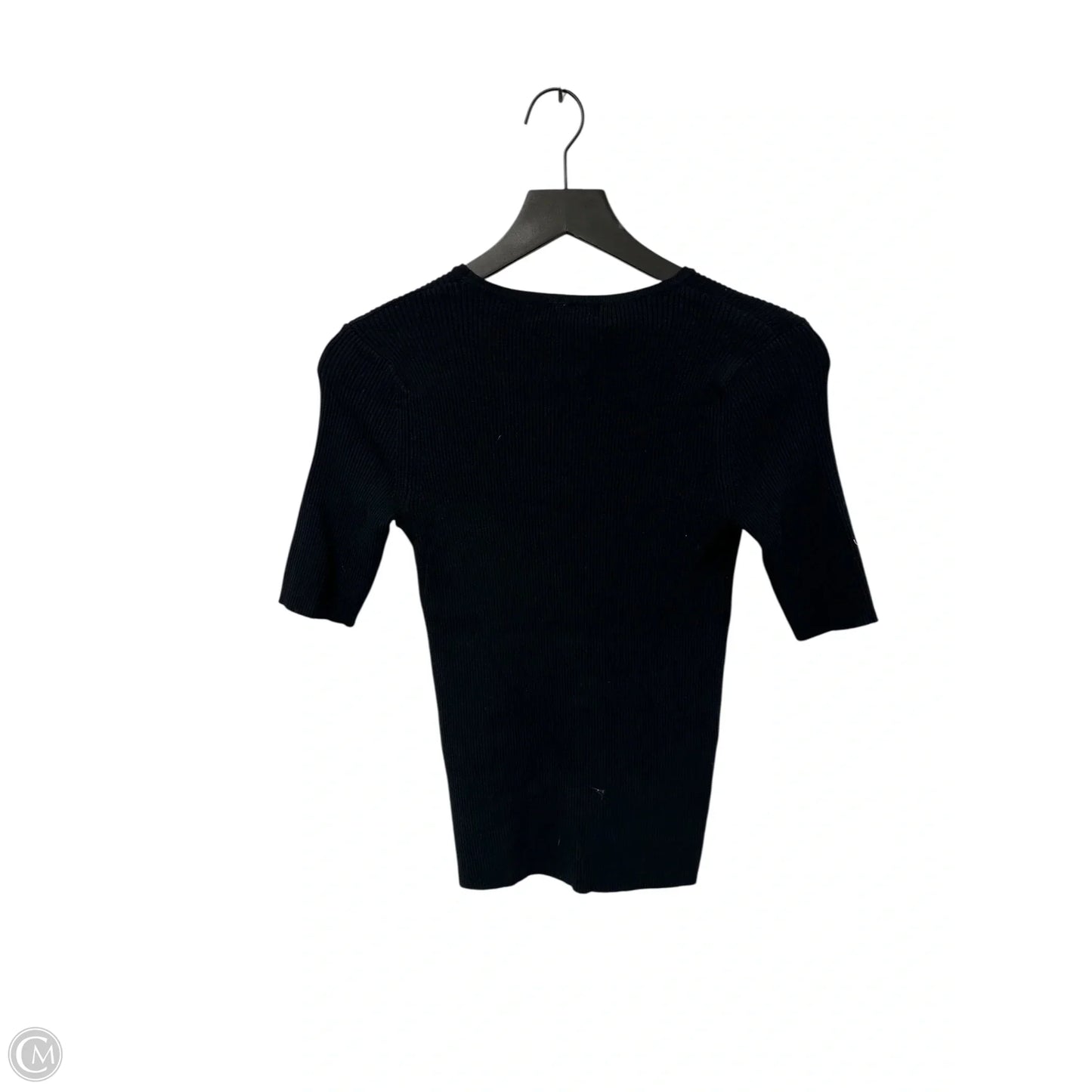 Top Short Sleeve Basic By T Tahari In Navy, Size: M