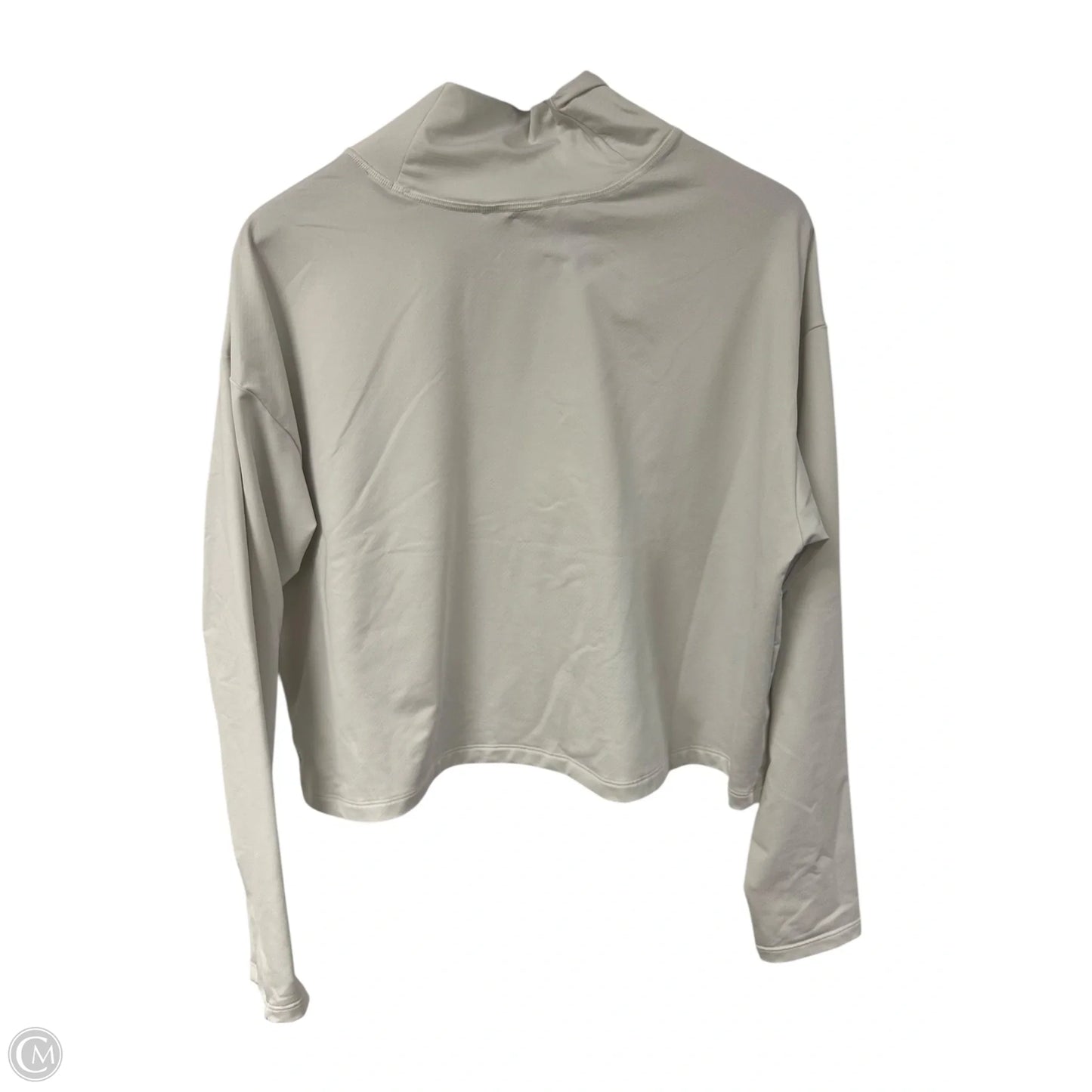 Athletic Top Long Sleeve Collar By Athleta In White, Size: Xl