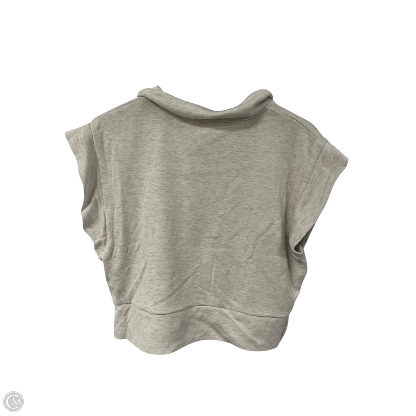 Athletic Top Short Sleeve By Danskin In Grey, Size: S