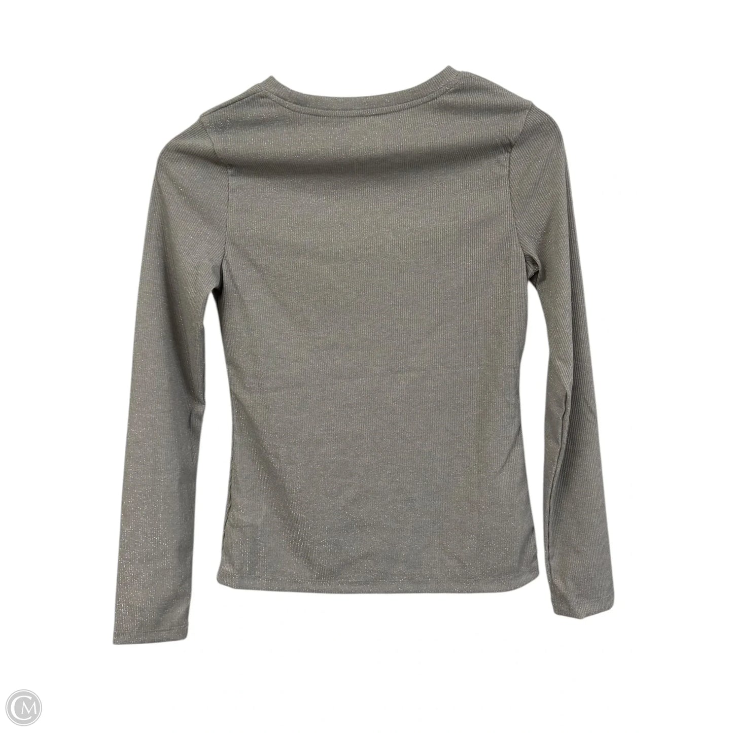 Top Long Sleeve Basic By A New Day In Grey, Size: S