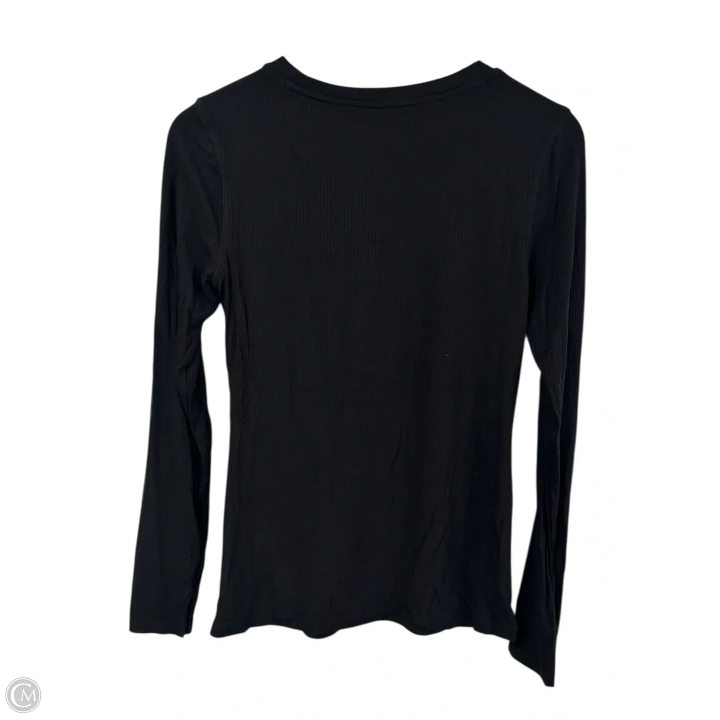 Top Long Sleeve Basic By Stylus In Black, Size: M