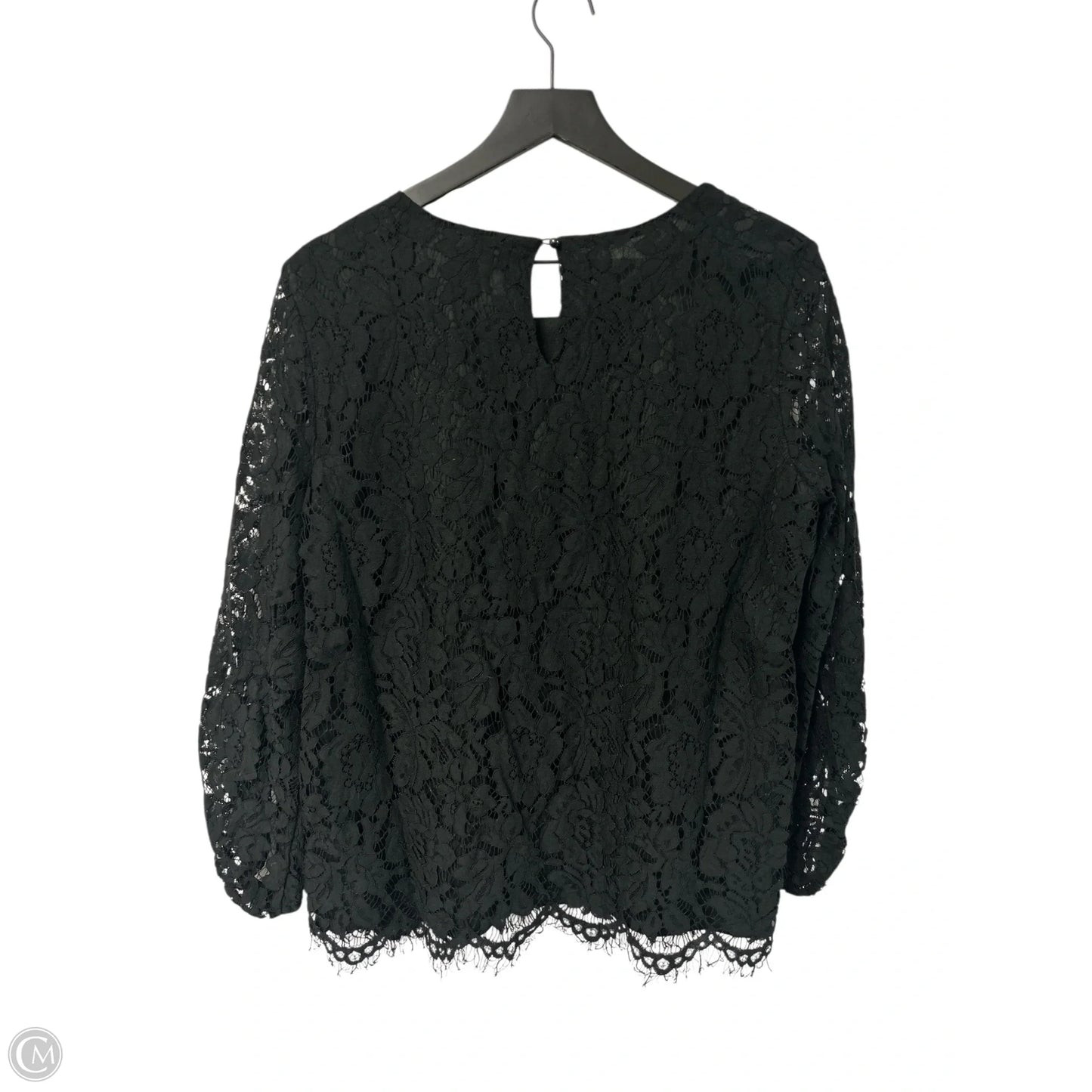 Top Long Sleeve By Zac And Rachel In Black, Size: L