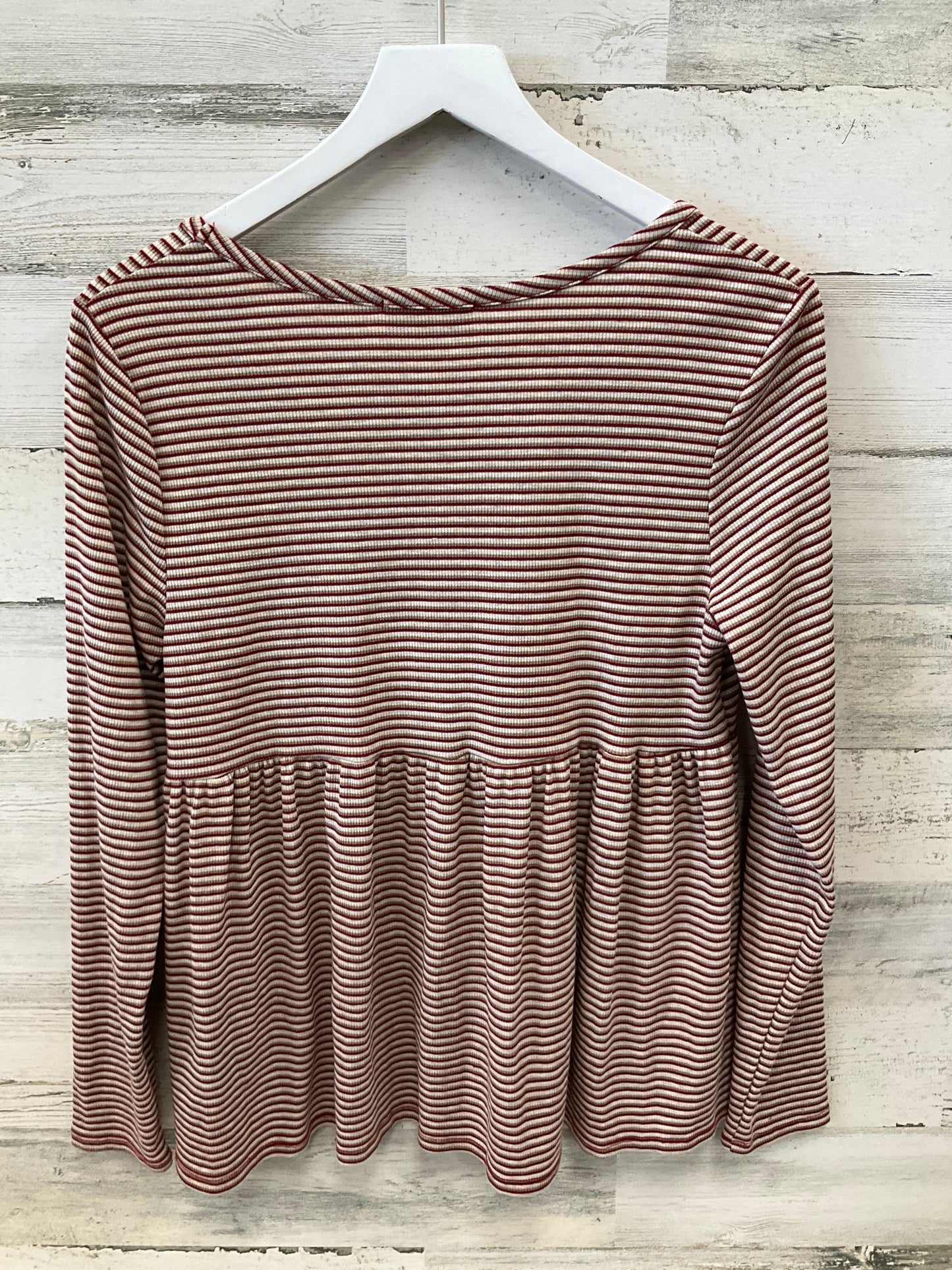Top Long Sleeve By Altard State In Brown & Red, Size: M