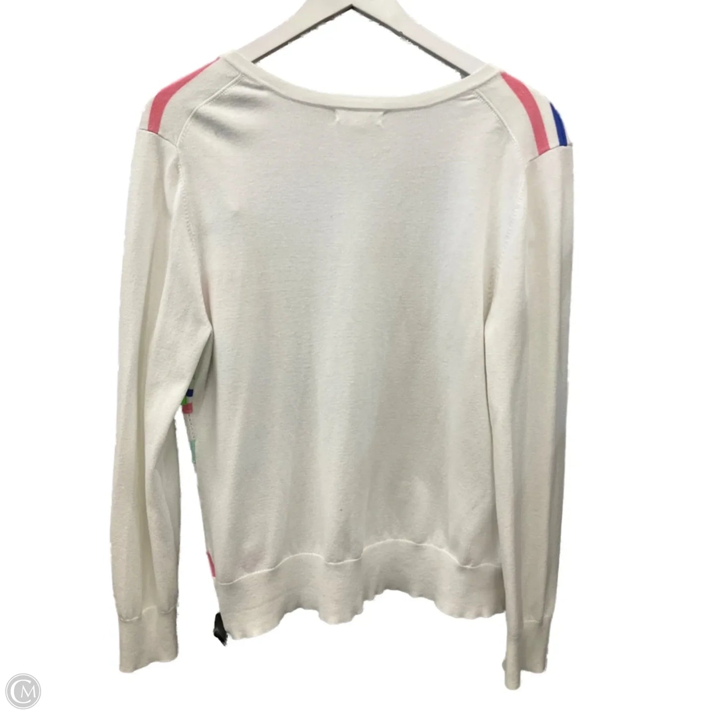 Sweater Cardigan By Charter Club In White, Size: L