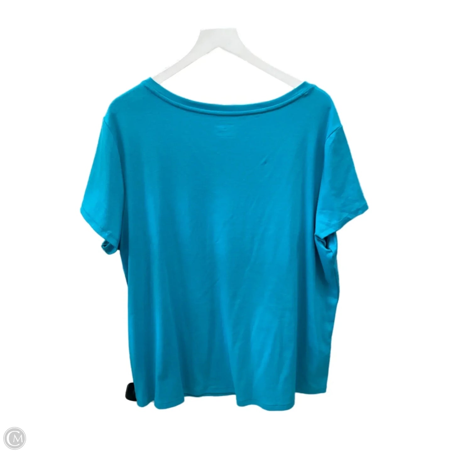 Top Short Sleeve Basic By Westport In Blue, Size: 3x