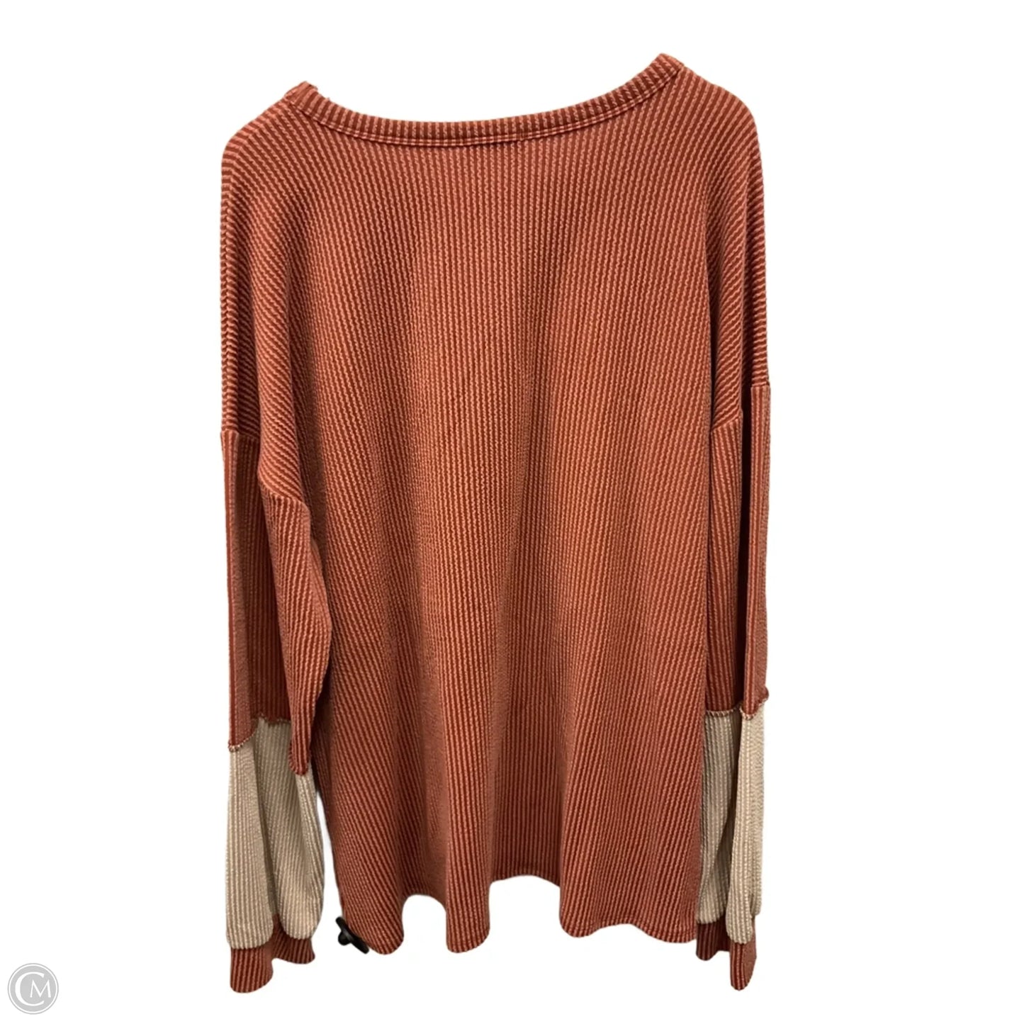 Top Long Sleeve By Heimish Usa In Orange, Size: 3x