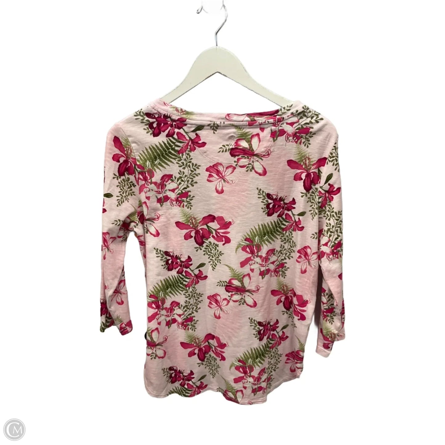 Top 3/4 Sleeve By Tommy Bahama In Pink, Size: L