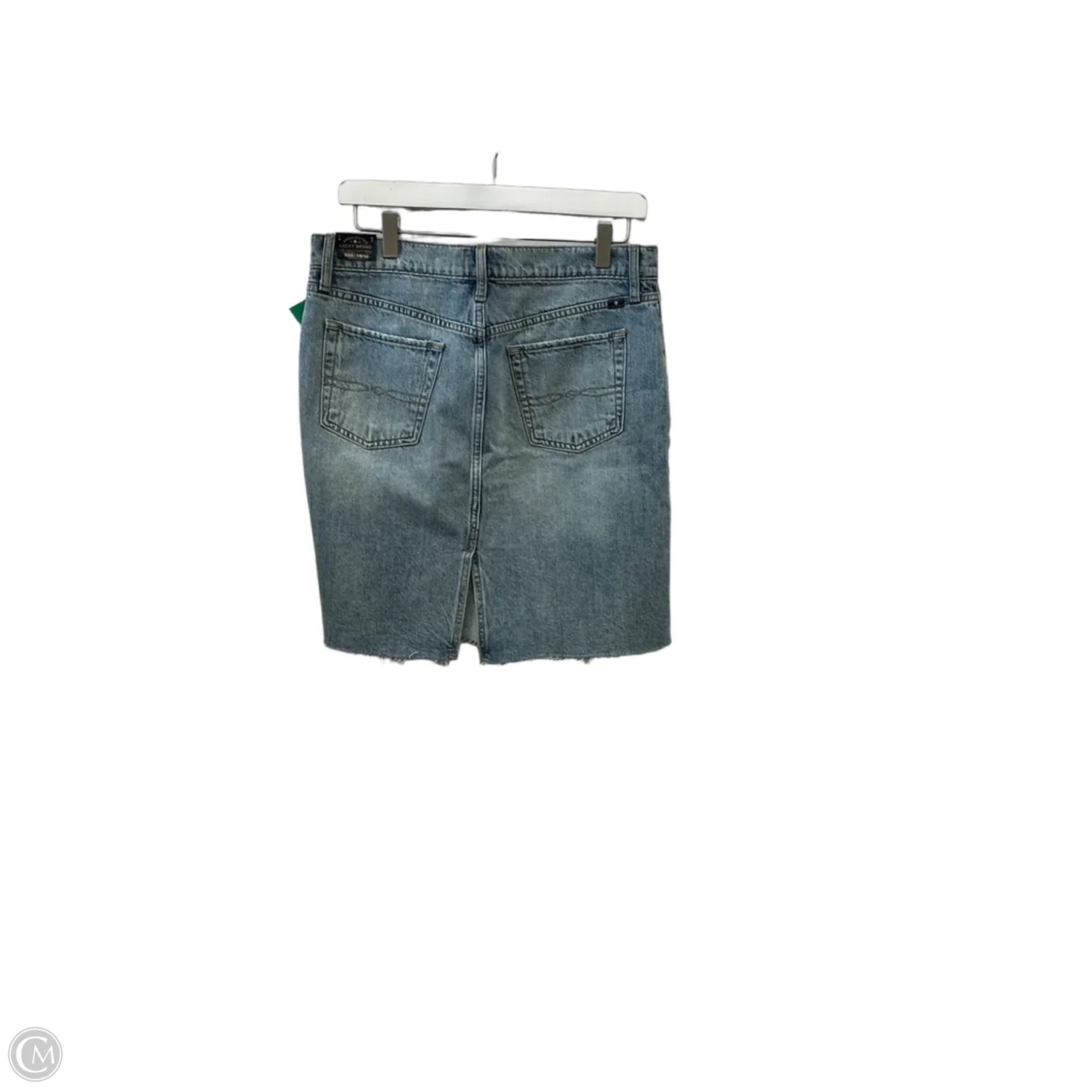Skirt Mini & Short By Lucky Brand In Blue Denim, Size: 10