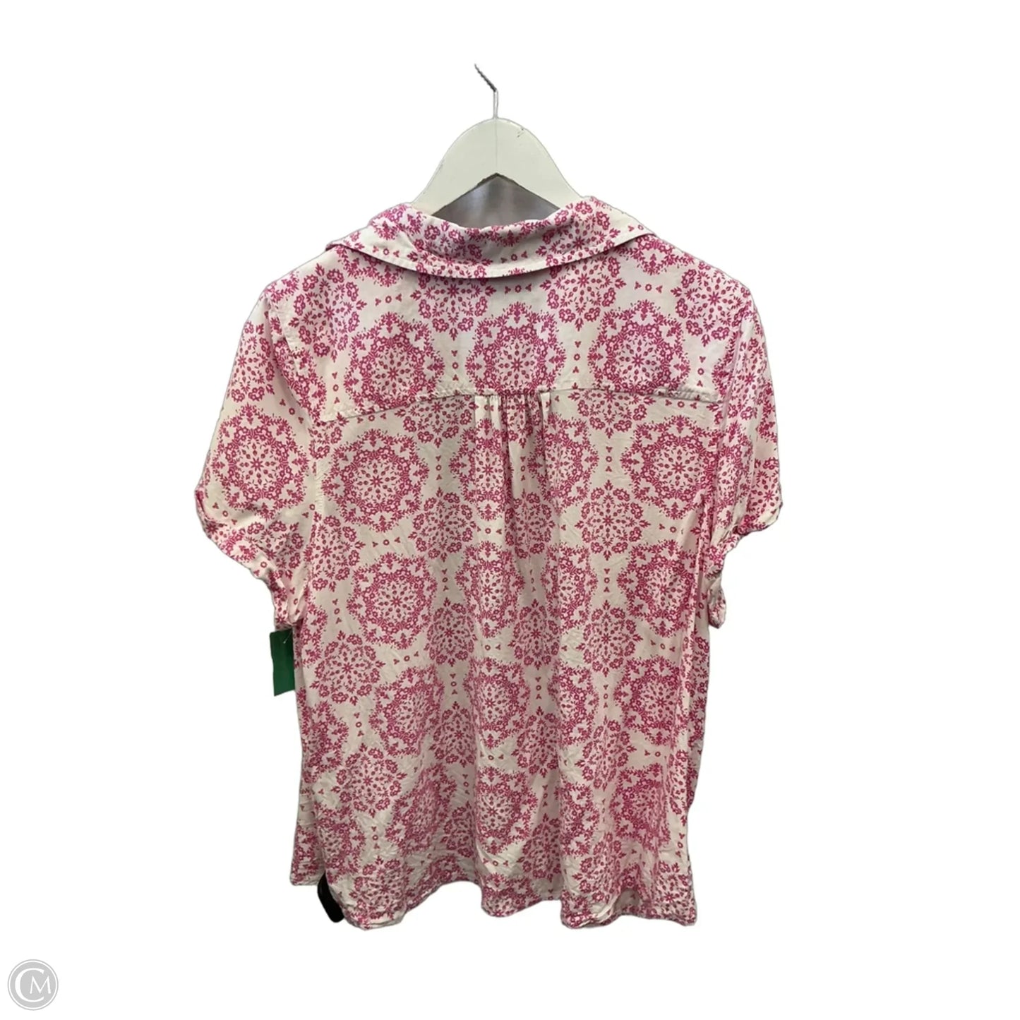 Top Short Sleeve By Croft And Barrow In Pink, Size: Xxl