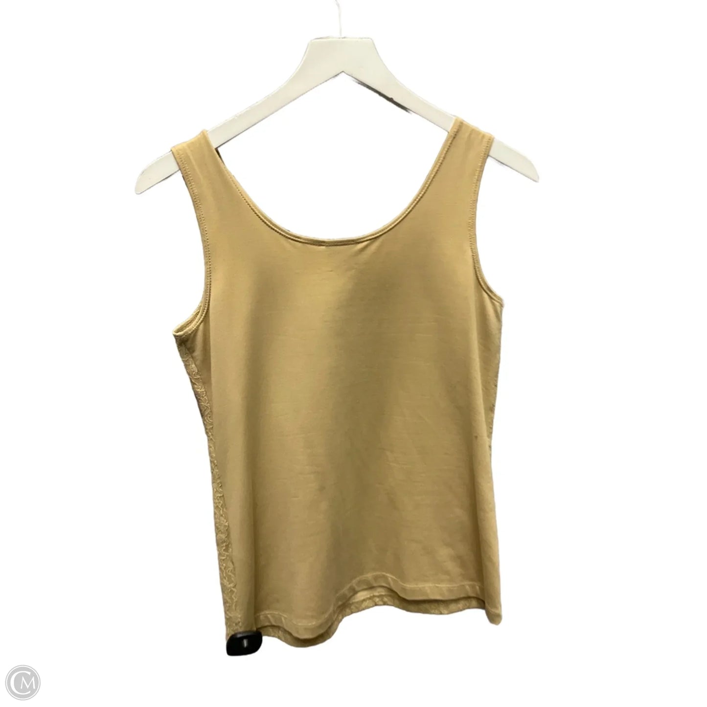 Top Sleeveless By Chicos In Tan, Size: S