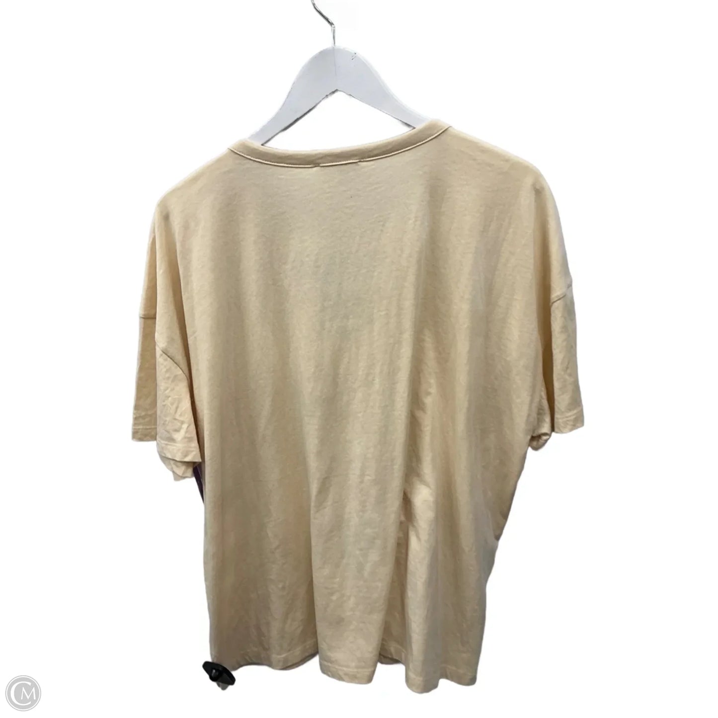 Top Short Sleeve By Maurices In Yellow, Size: Xxl