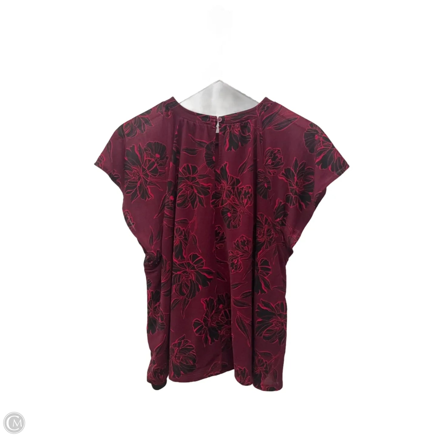 Top Short Sleeve By Apt 9 In Red, Size: Xl