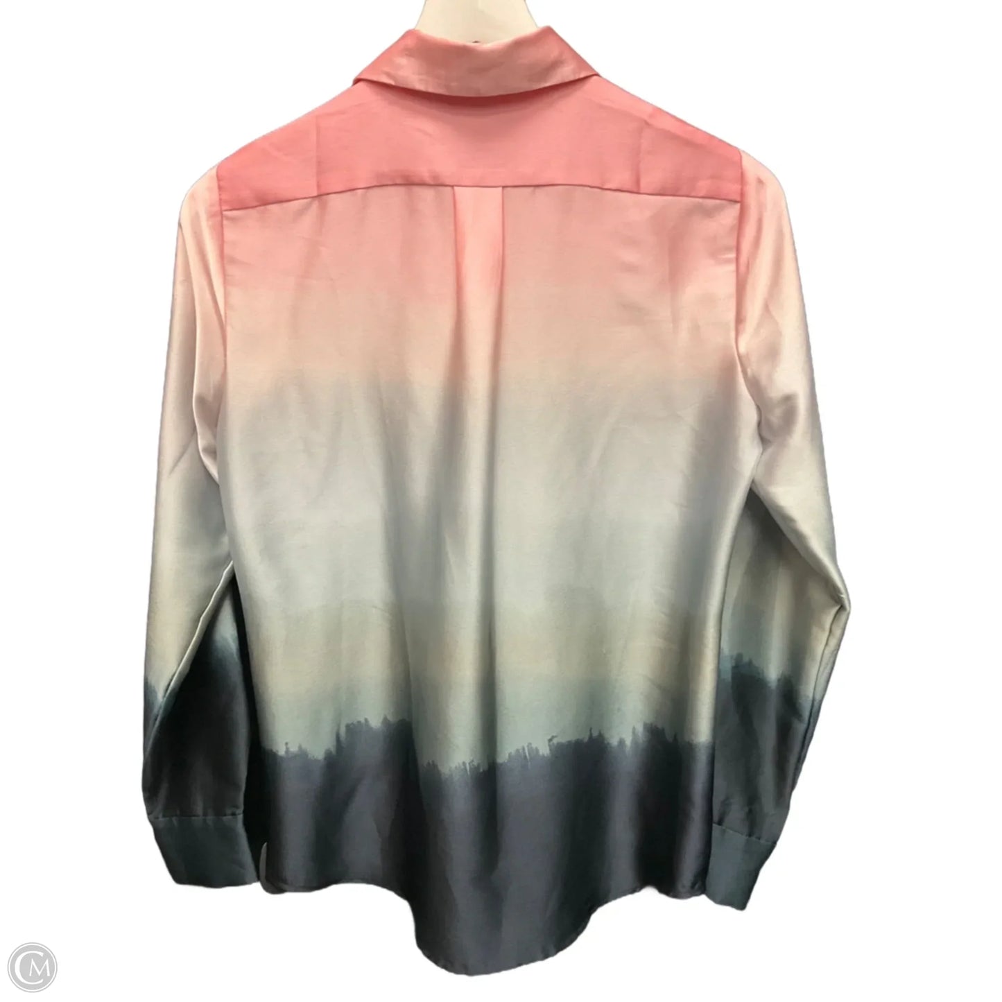 Top Long Sleeve By Banana Republic In Blue & Pink, Size: Xs