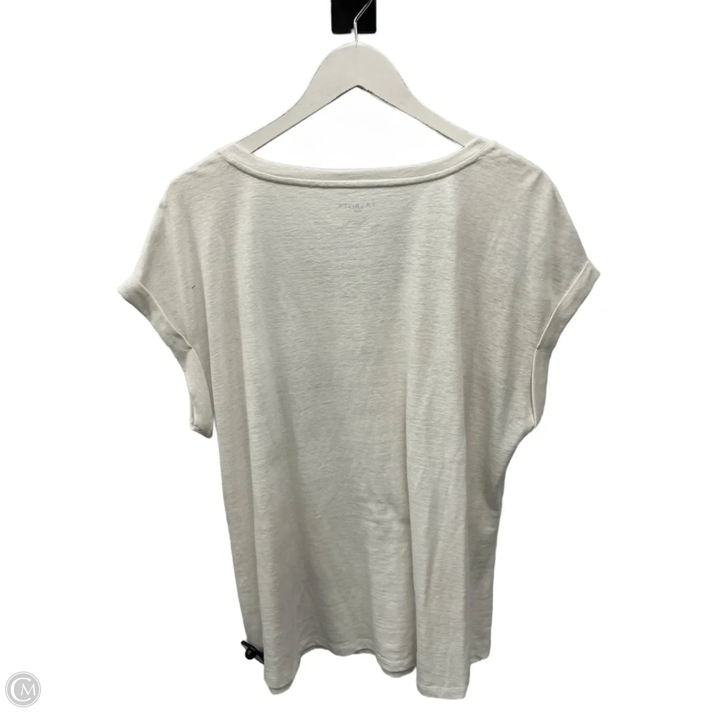 Top Short Sleeve By Talbots In White, Size: 2x