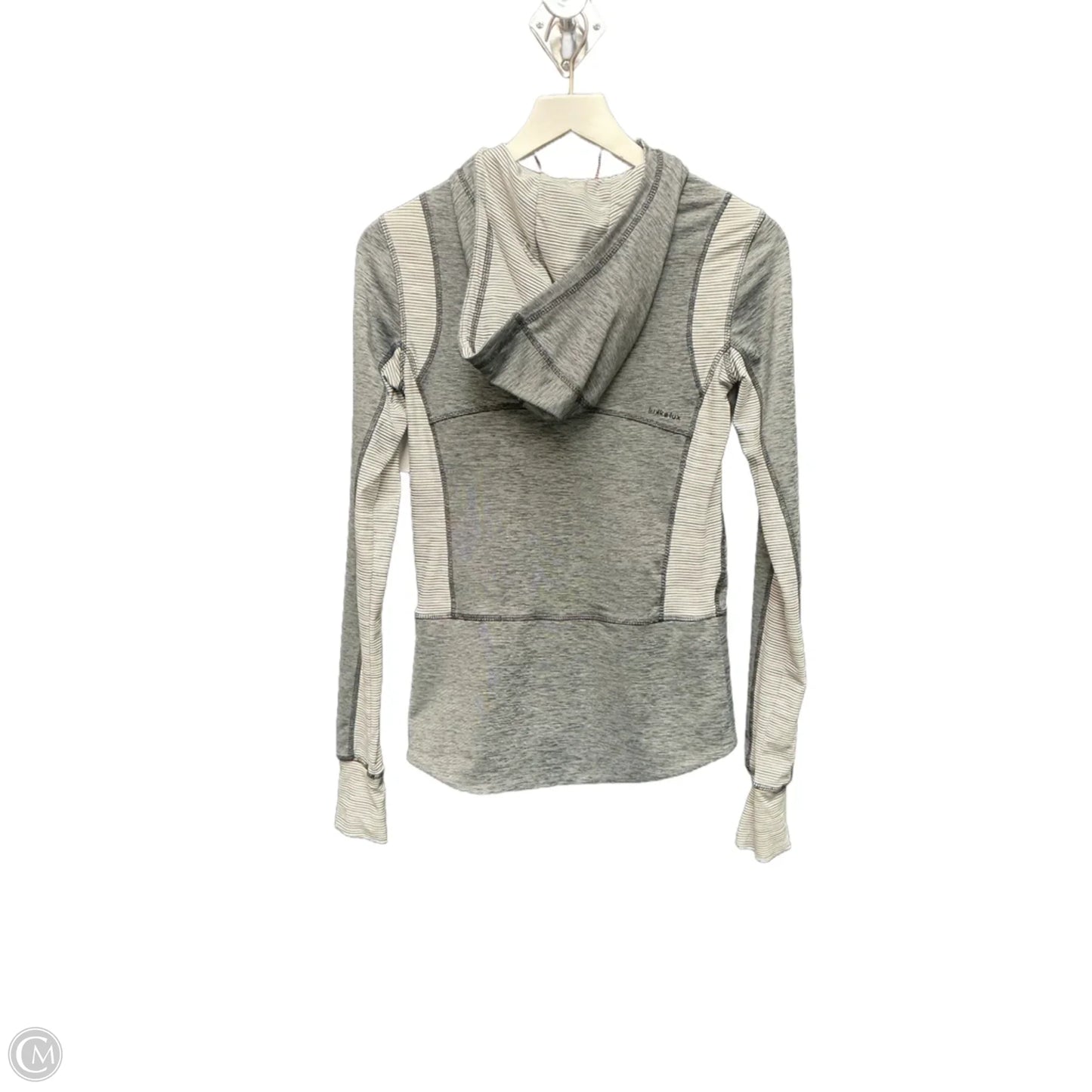 Athletic Top Long Sleeve Collar By Lukka In Black, Size: S