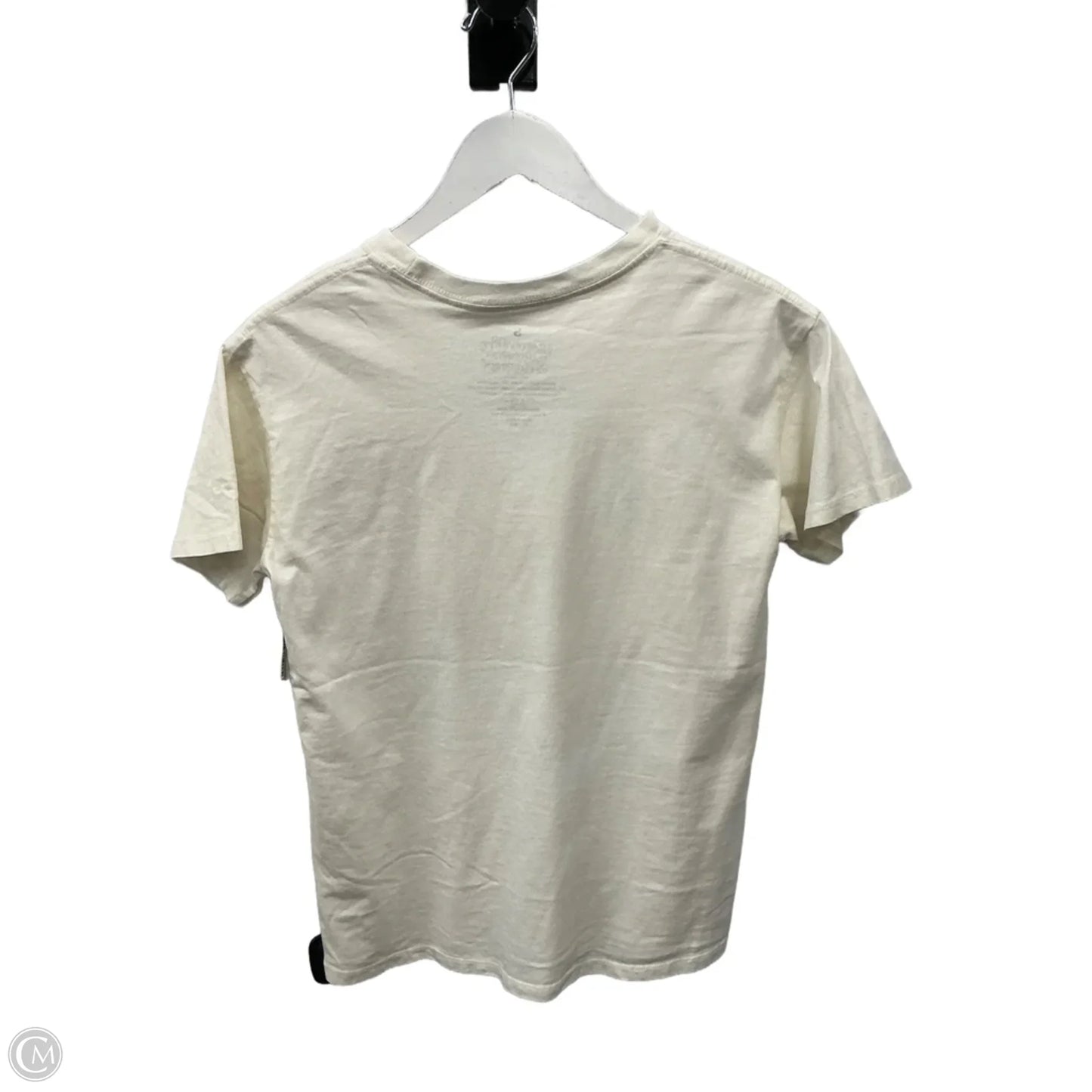 Top Short Sleeve By Clothes Mentor In Cream, Size: S