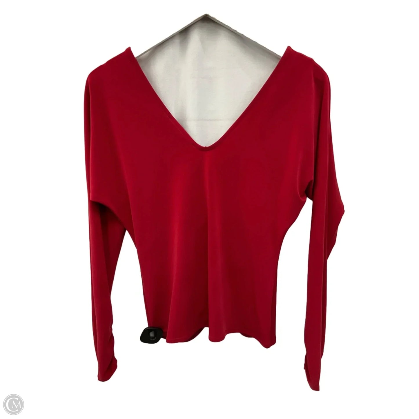 Top Long Sleeve By White House Black Market In Red, Size: S