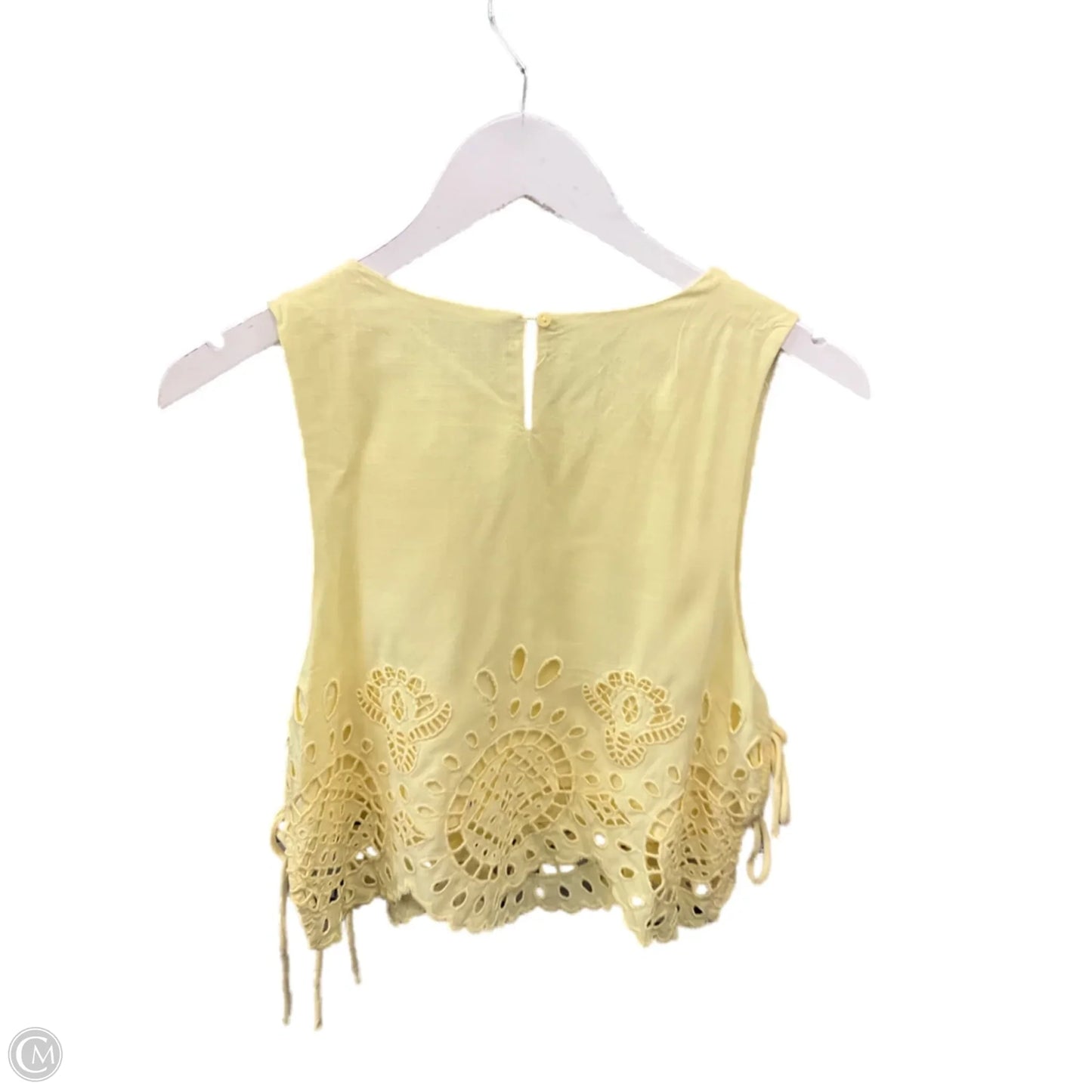 Top Sleeveless By Clothes Mentor In Yellow, Size: S