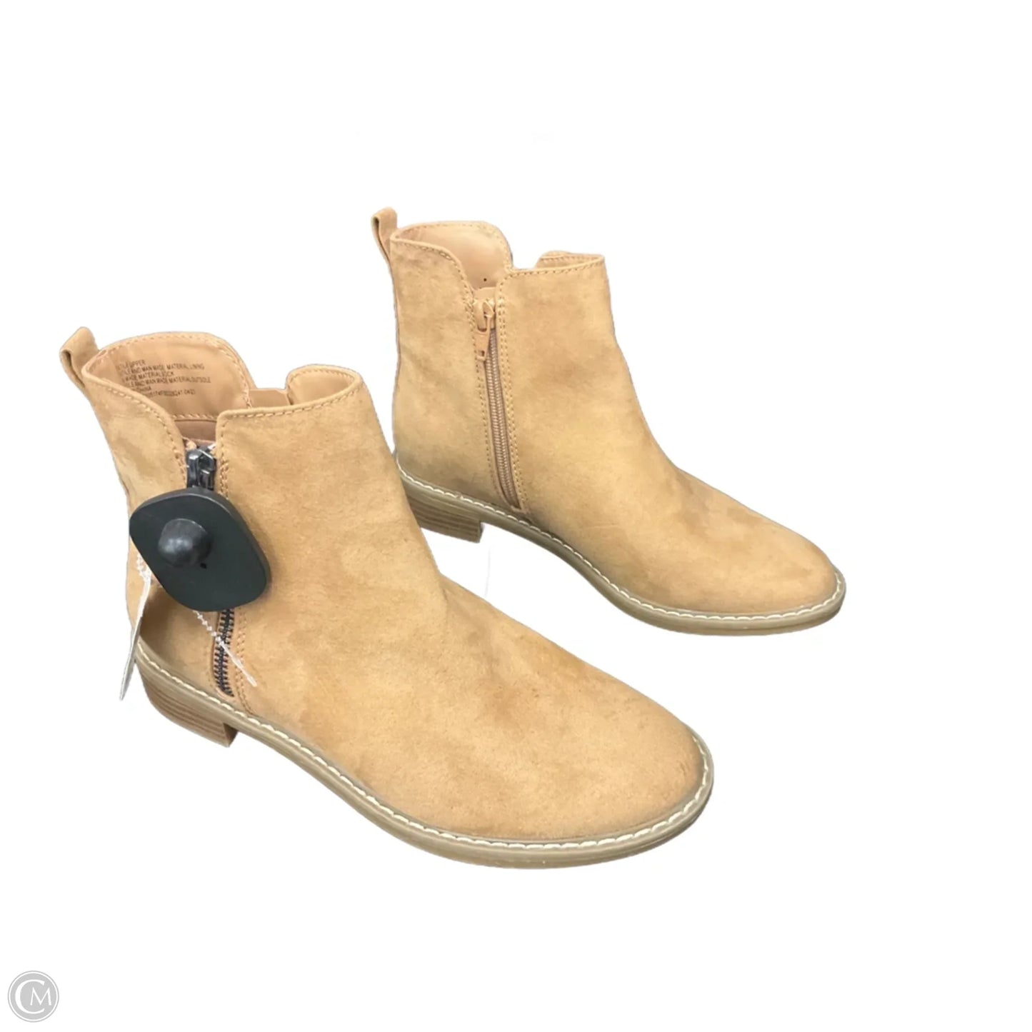 Boots Ankle Flats By Universal Thread In Tan, Size: 6