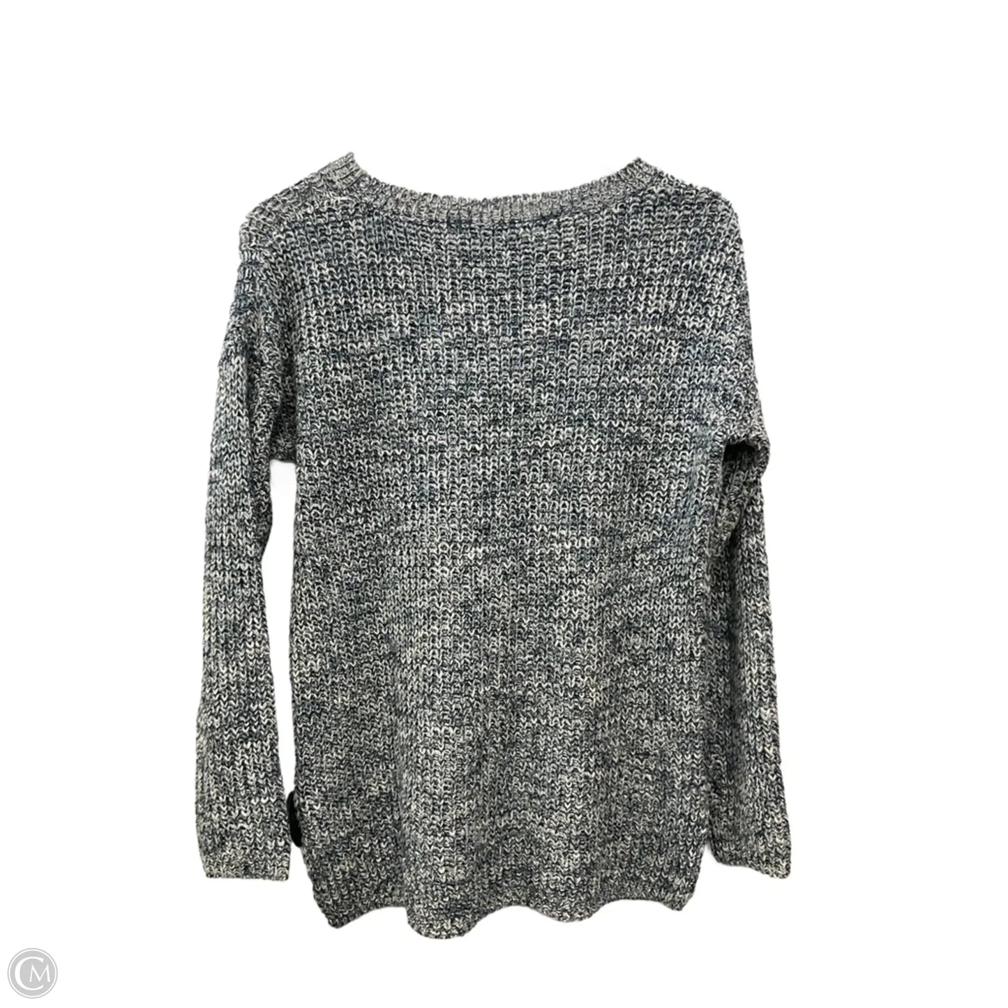 Sweater By Clothes Mentor In Blue & White, Size: M