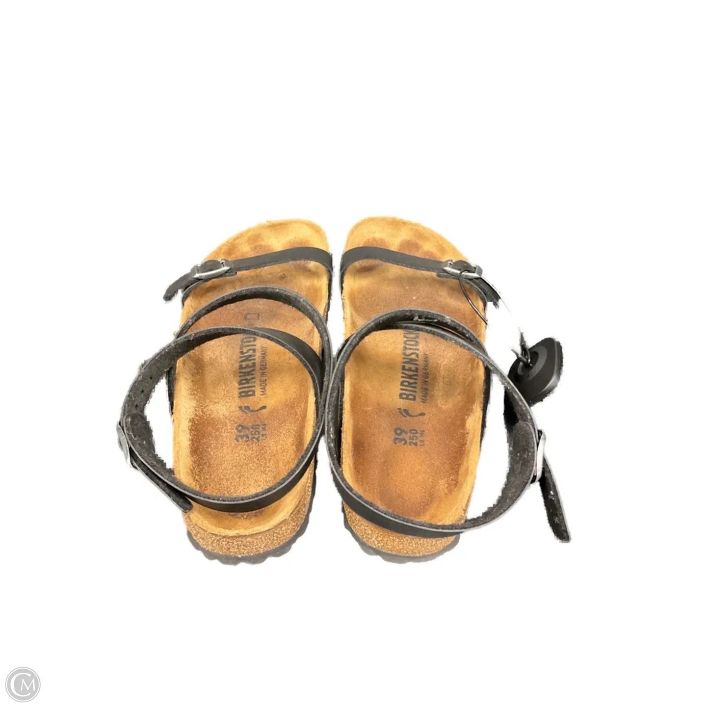 Sandals Flats By Birkenstock In Black, Size: 8