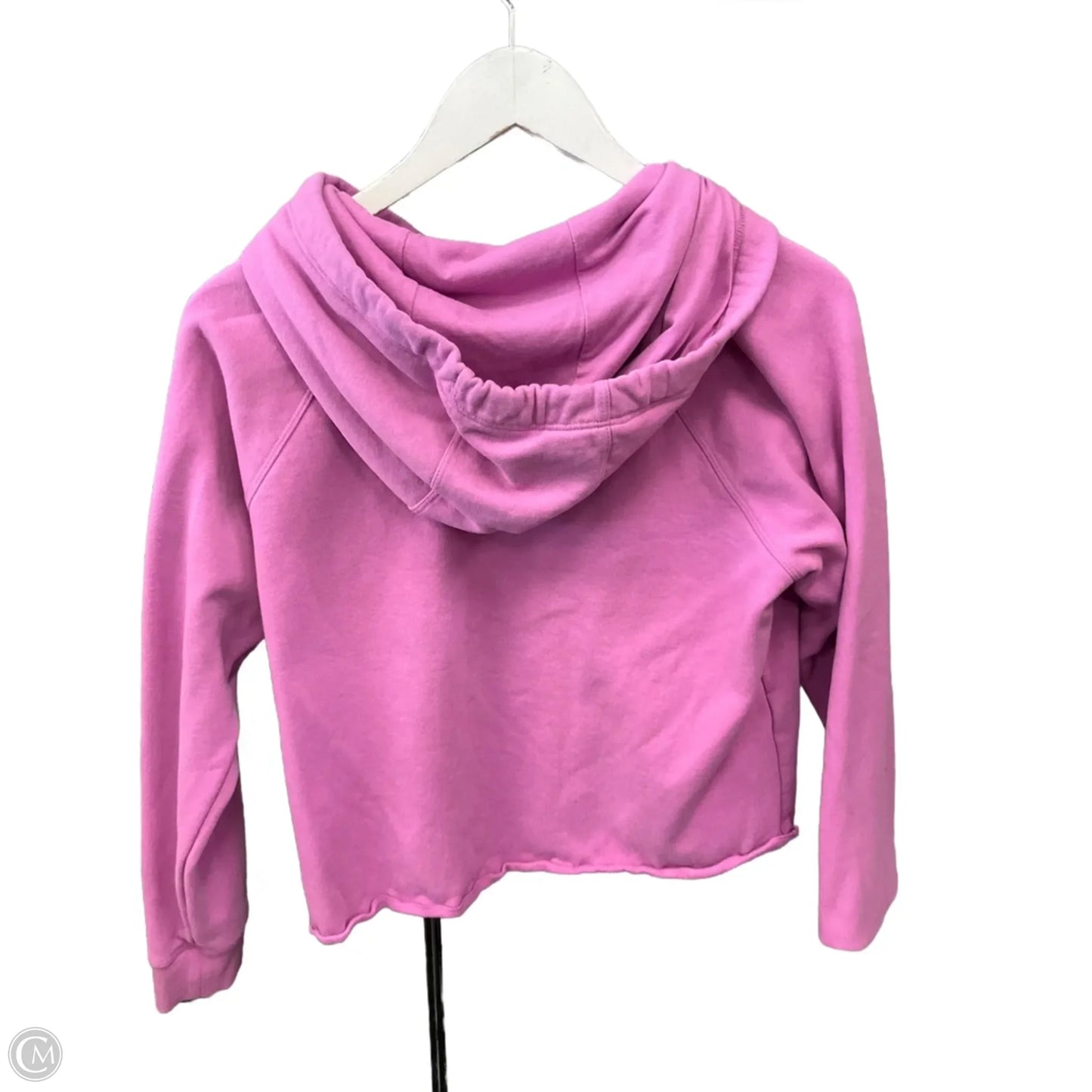 Sweatshirt Hoodie By Calvin Klein In Pink, Size: S