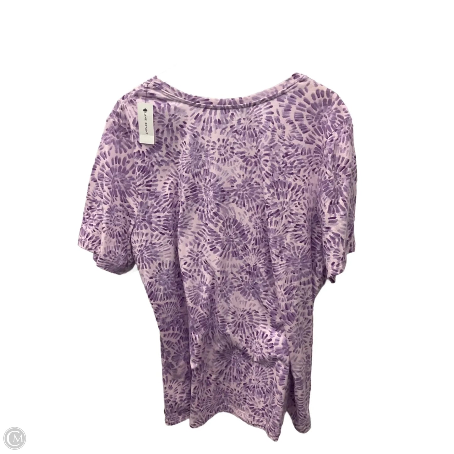 Top Short Sleeve By Lane Bryant In Purple, Size: 3x