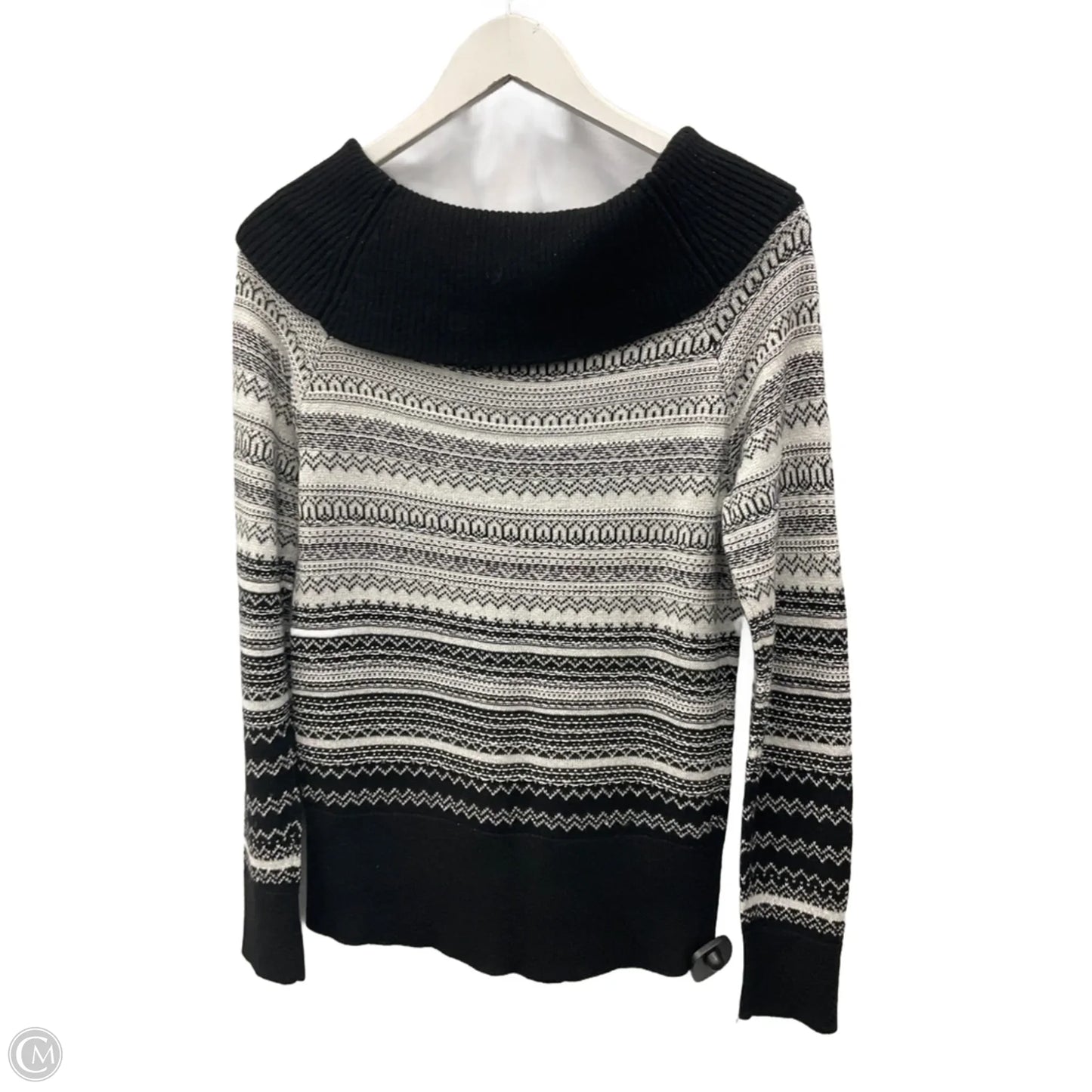 Sweater By White House Black Market In Black & Grey, Size: M