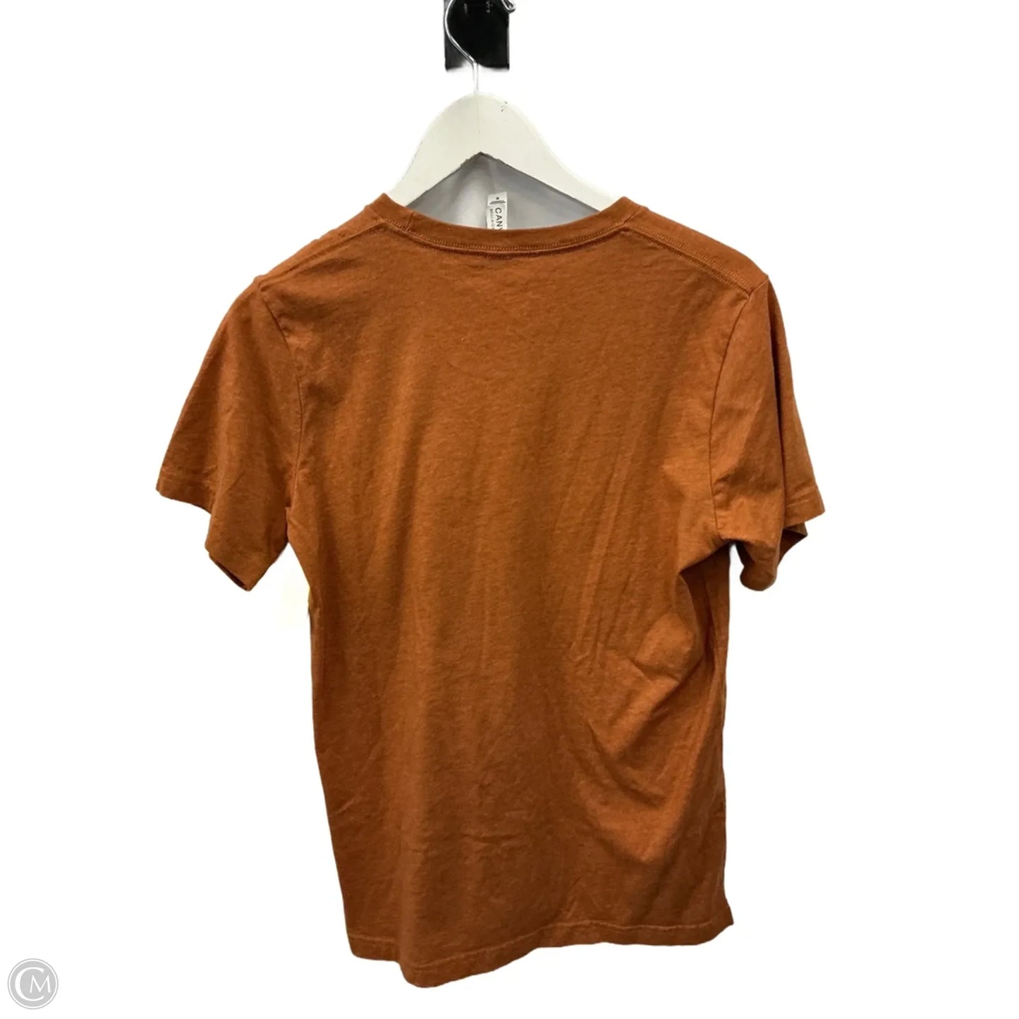 Top Short Sleeve By Bella + Canvas In Orange, Size: M