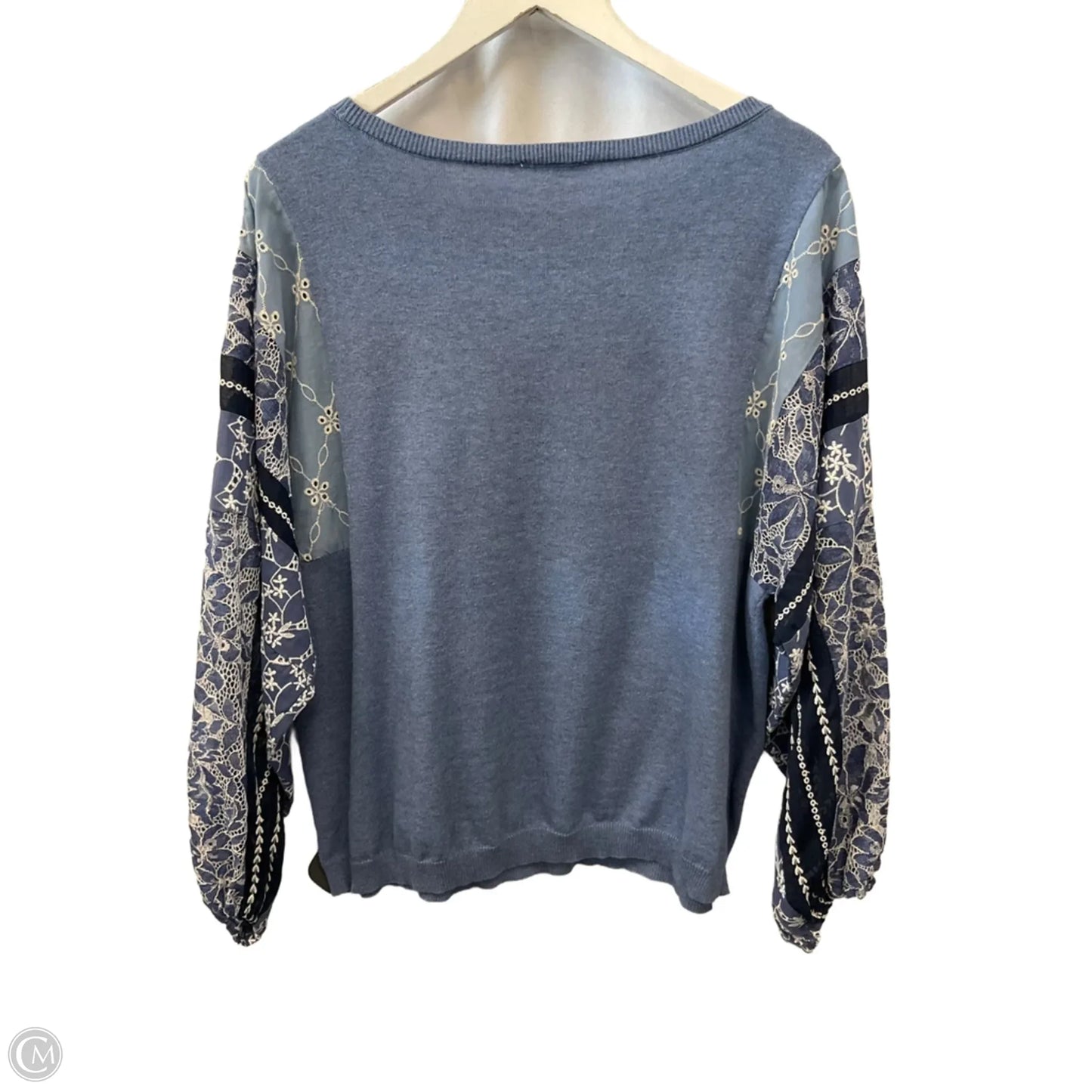 Top Long Sleeve By Chicos In Blue, Size: L