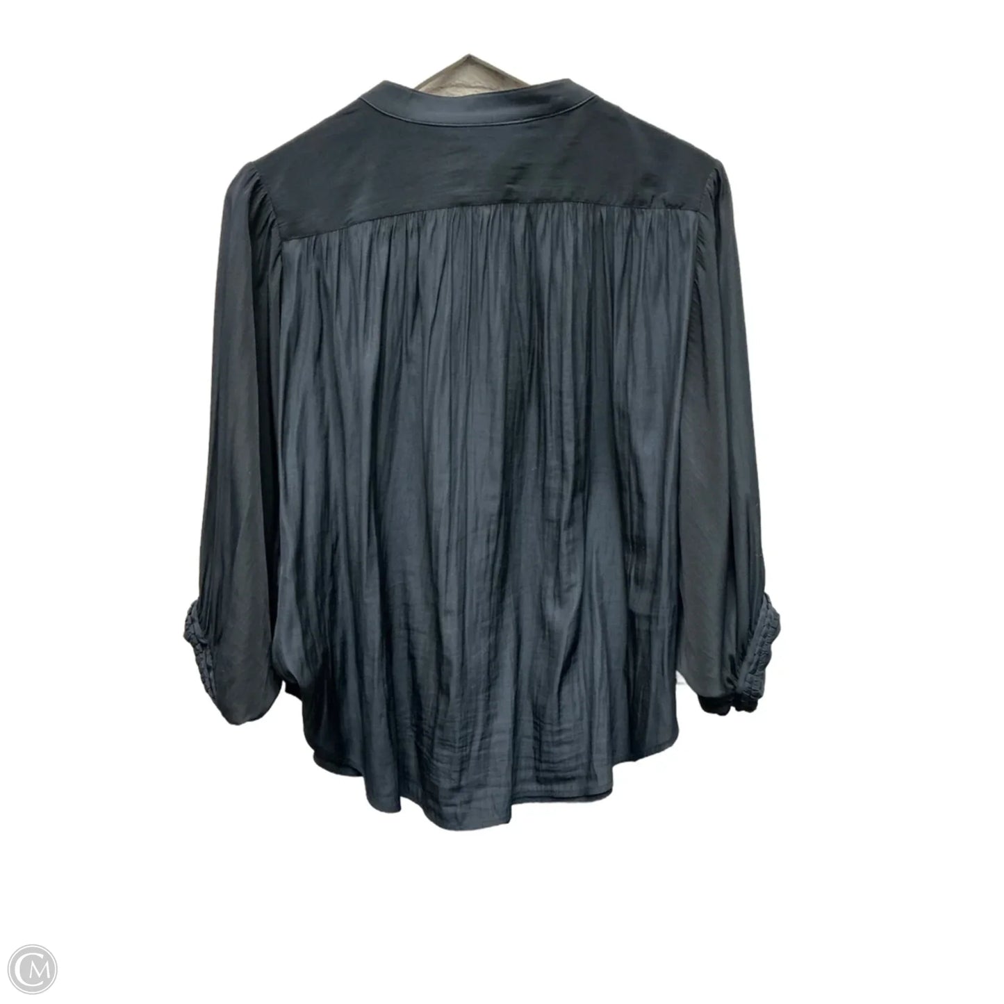 Top Short Sleeve By Chicos In Navy, Size: M