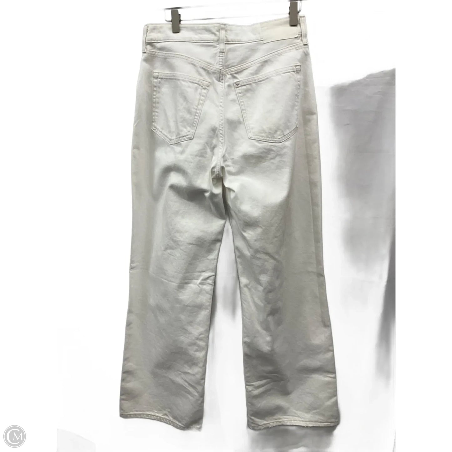 Jeans Wide Leg By Clothes Mentor In Cream Denim, Size: 2