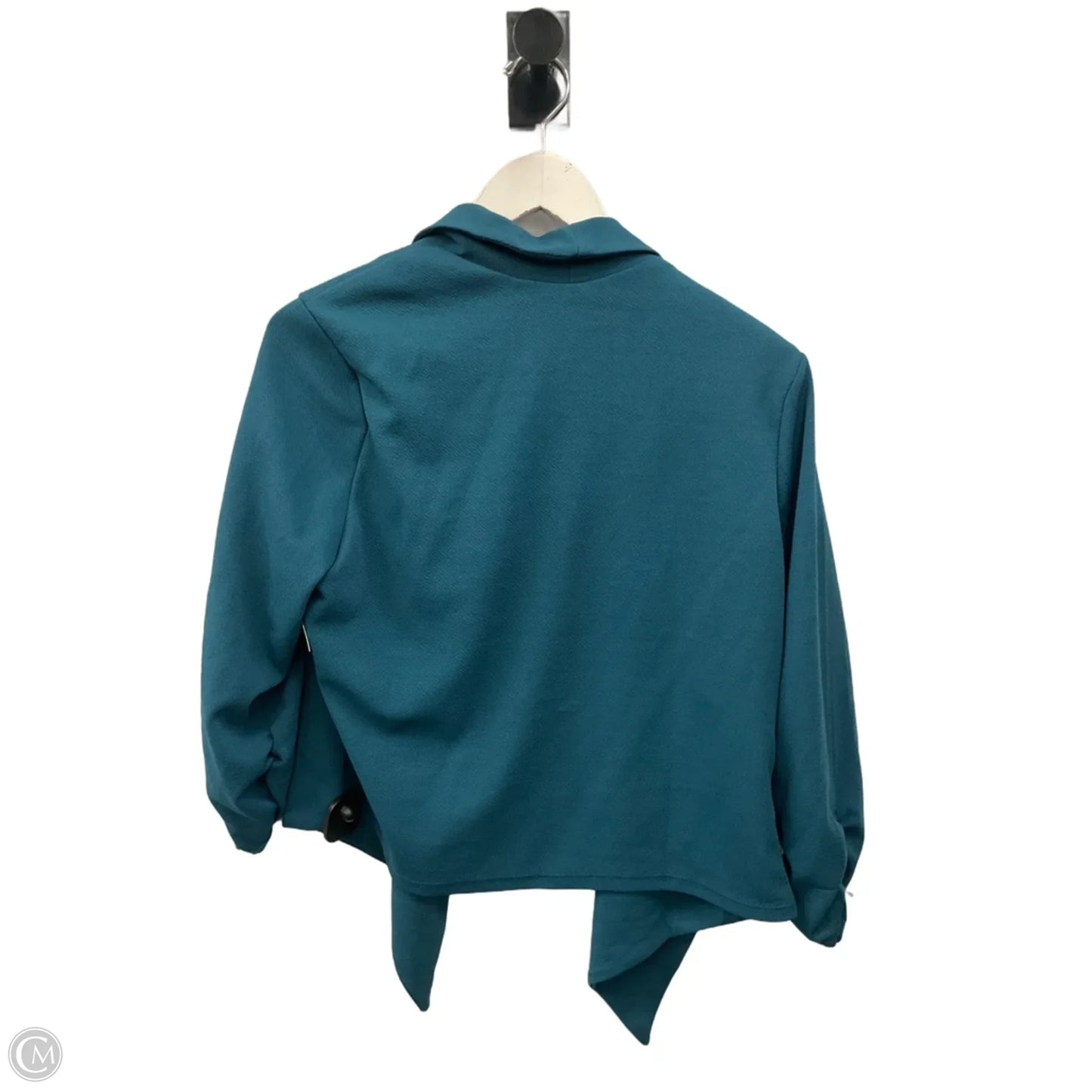 Blazer By Clothes Mentor In Teal, Size: Xl