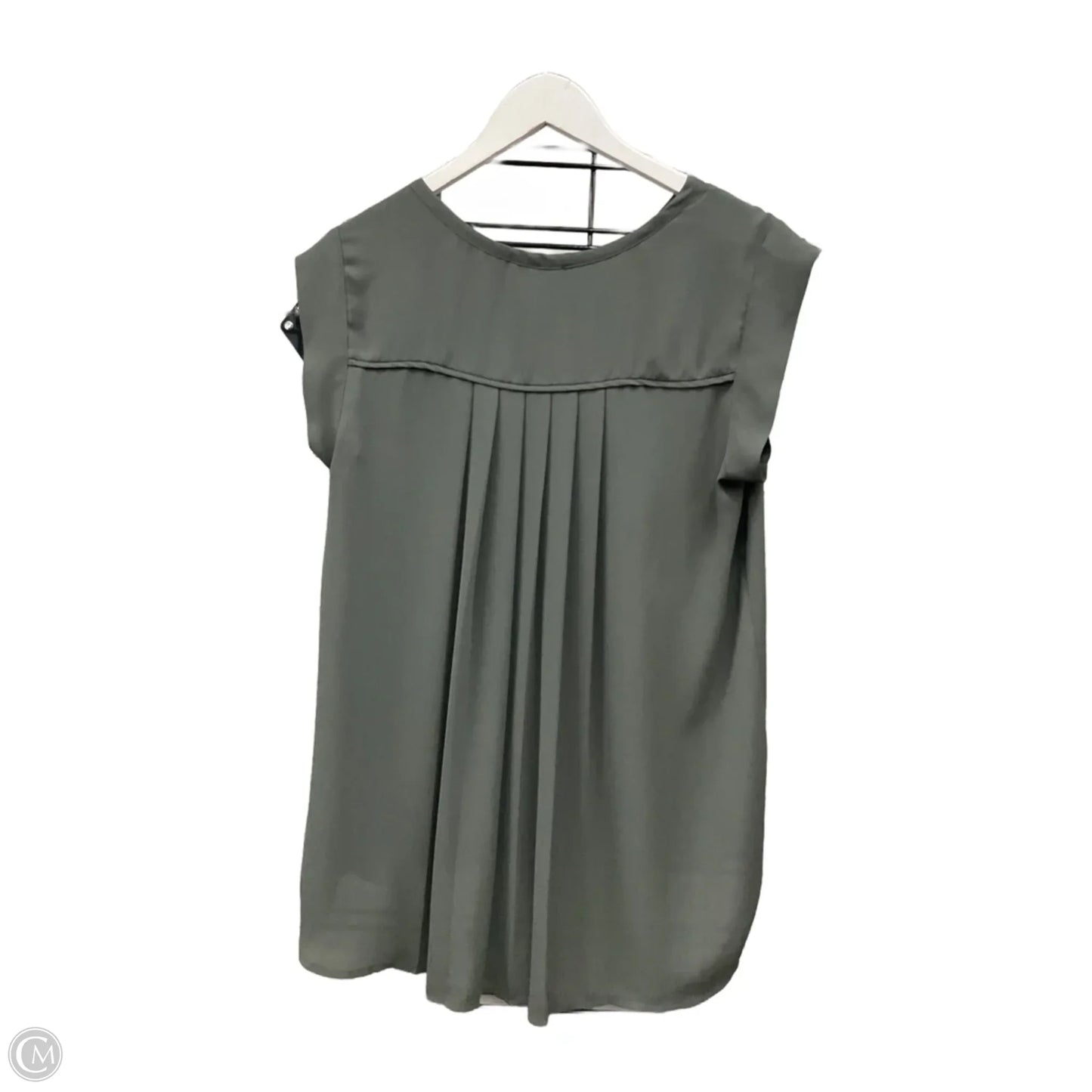 Top Short Sleeve By Pleione In Green, Size: M