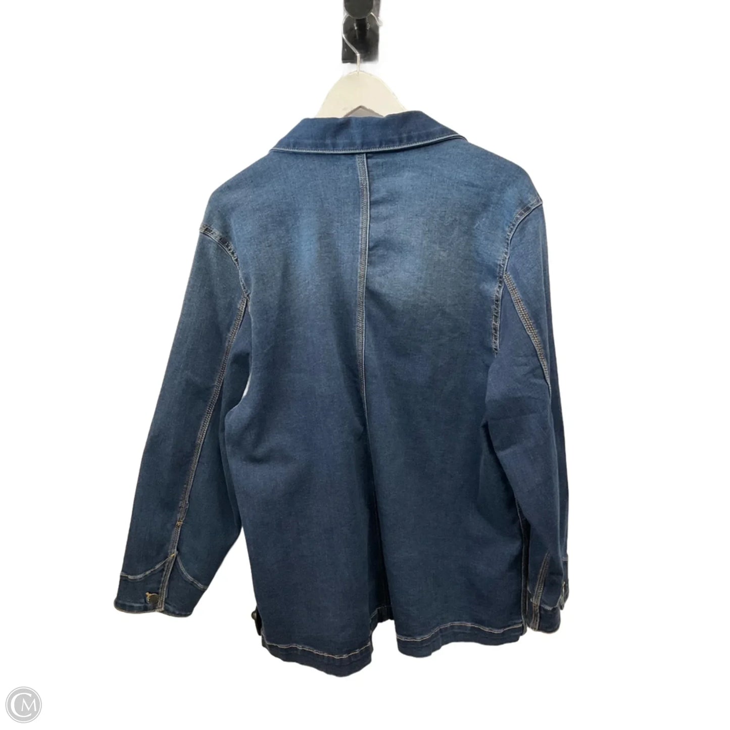 Jacket Denim By Well Worn In Blue Denim, Size: Xl