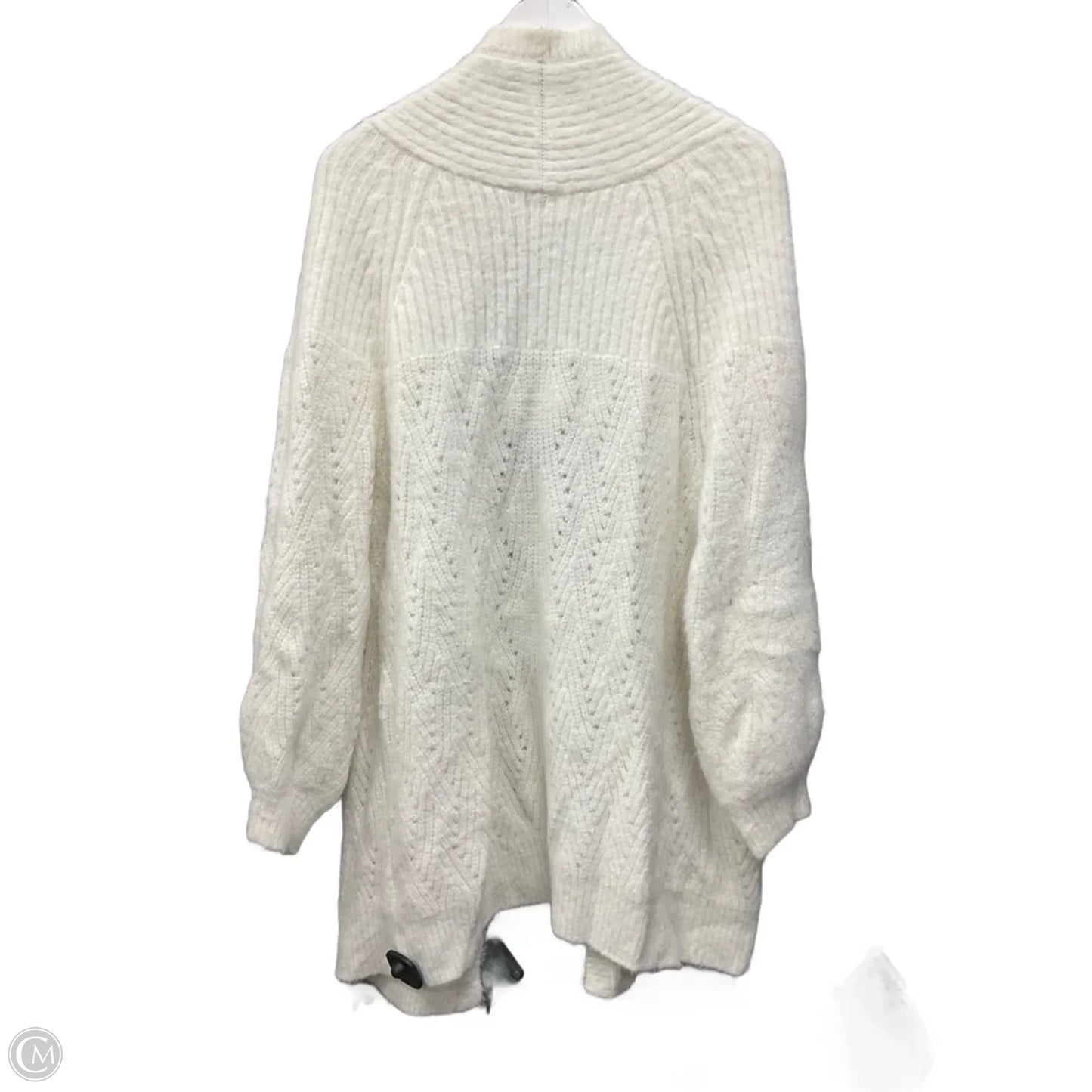 Sweater Cardigan By A New Day In Cream, Size: Xl