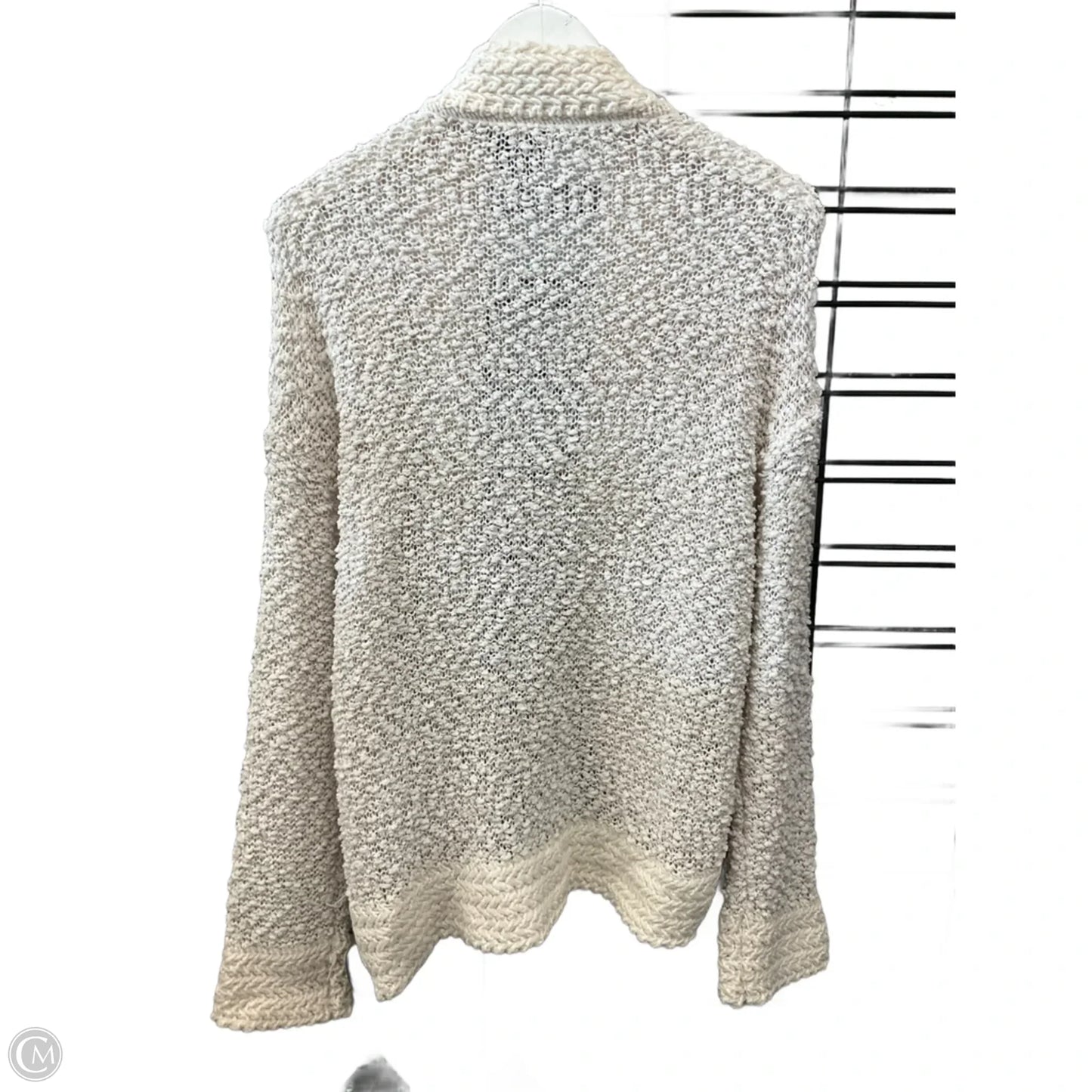 Sweater Cardigan By Clothes Mentor In Cream, Size: S