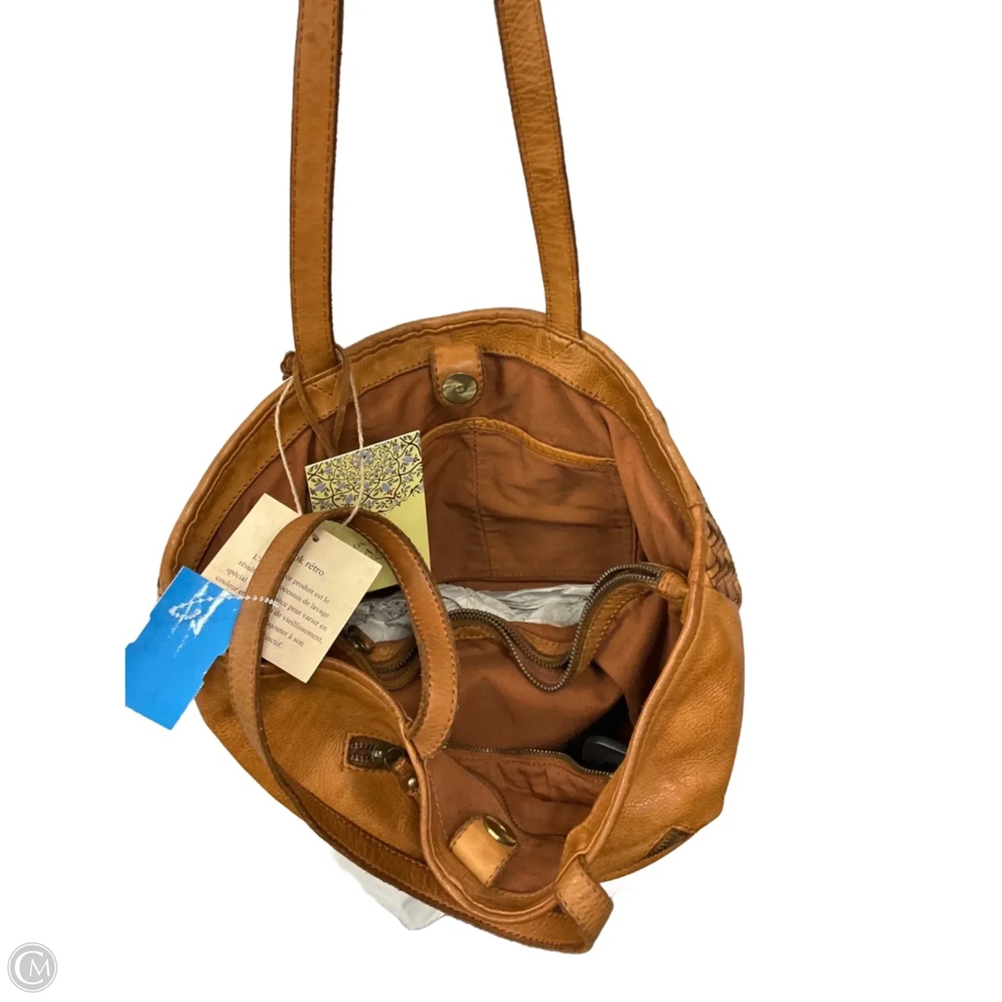 Tote Leather By Clothes Mentor, Size: Medium