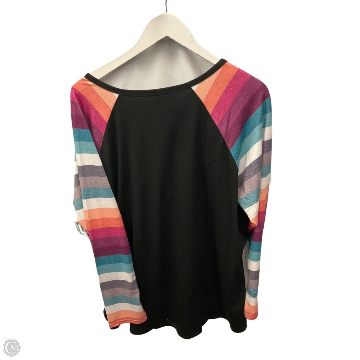 Top Long Sleeve By Clothes Mentor In Black, Size: 2x