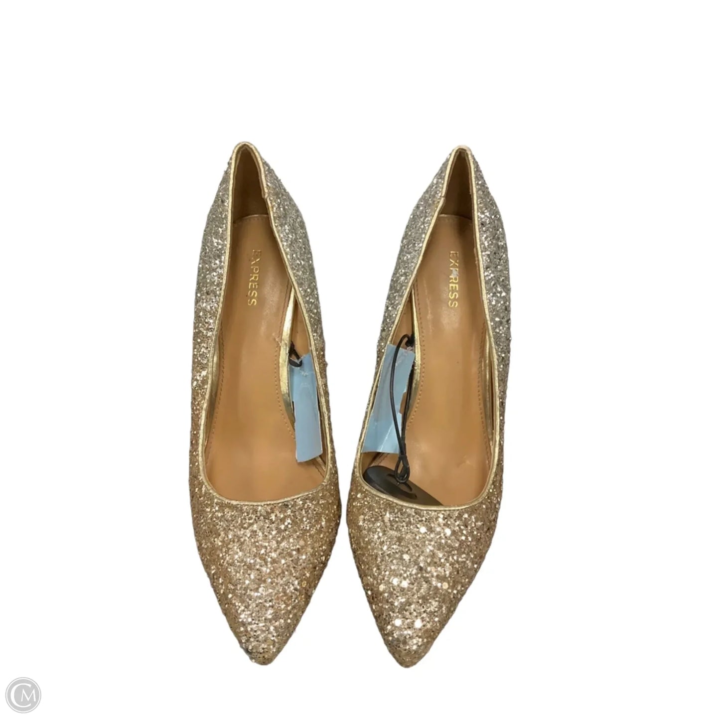 Shoes Heels Stiletto By Express In Gold & Silver, Size: 7