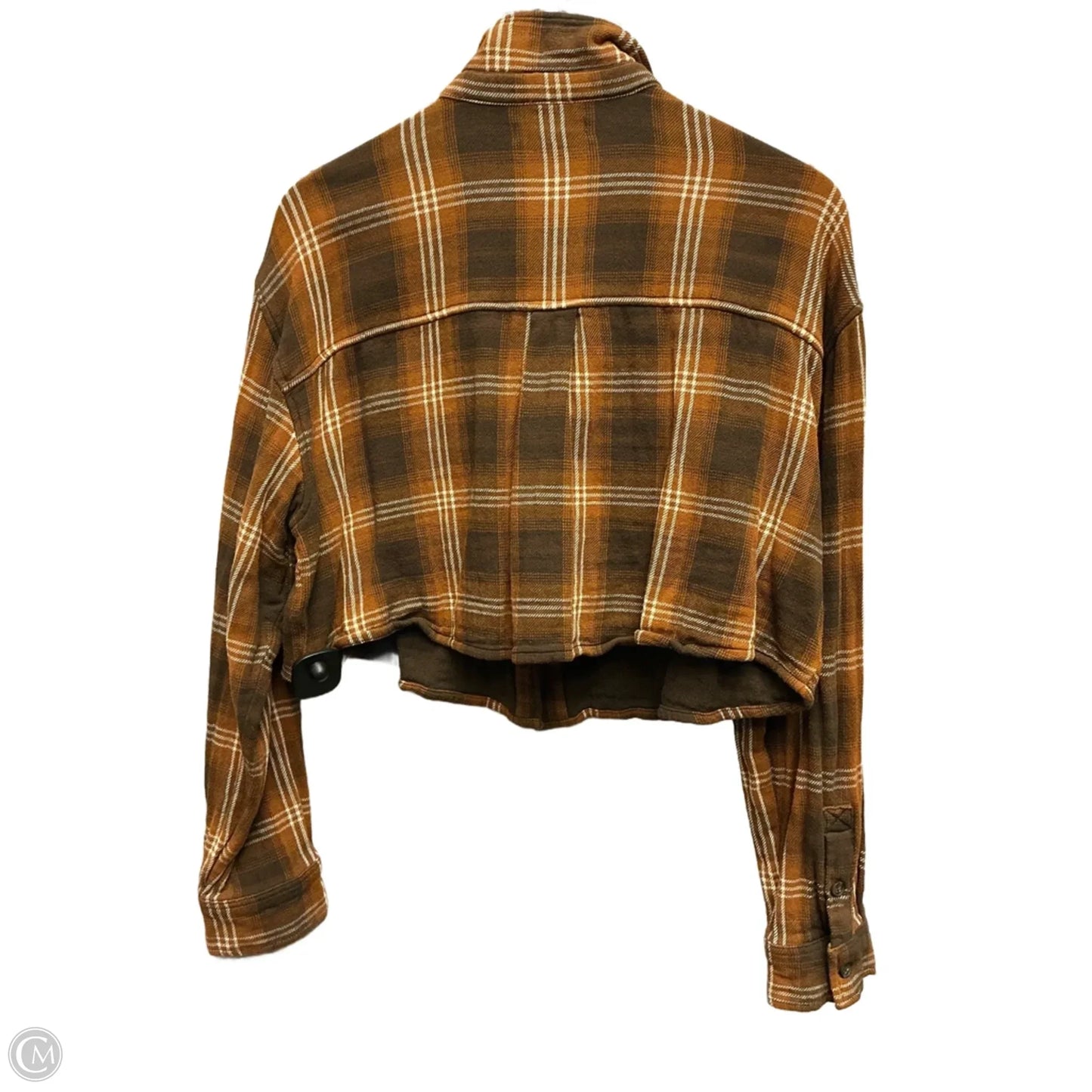 Top Long Sleeve By Clothes Mentor In Brown, Size: M