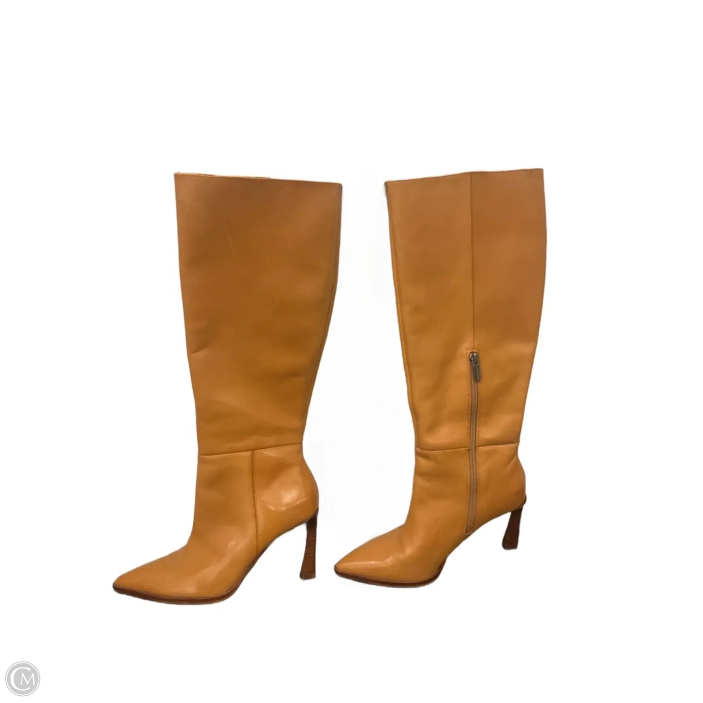 Boots Knee Heels By Vince Camuto In Tan, Size: 6.5