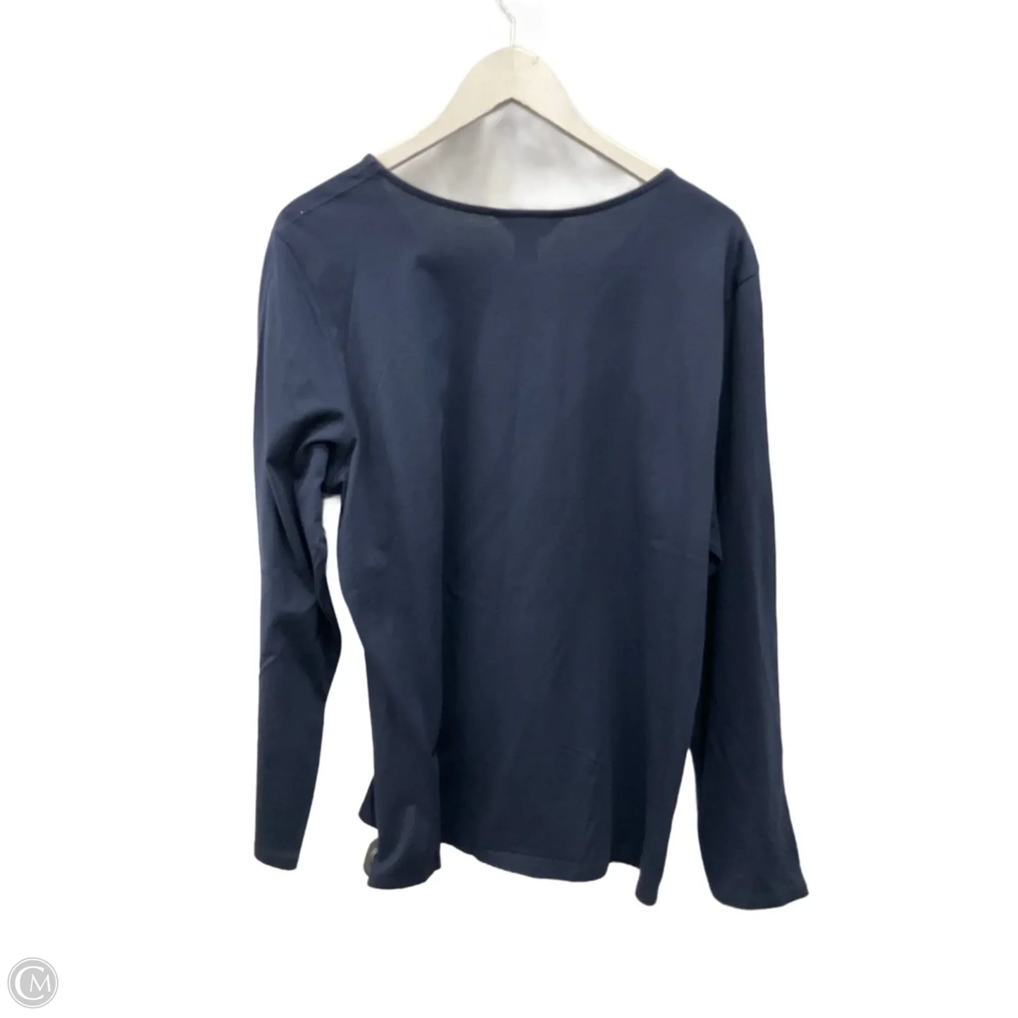 Top Long Sleeve By Christopher And Banks In Navy, Size: Xl