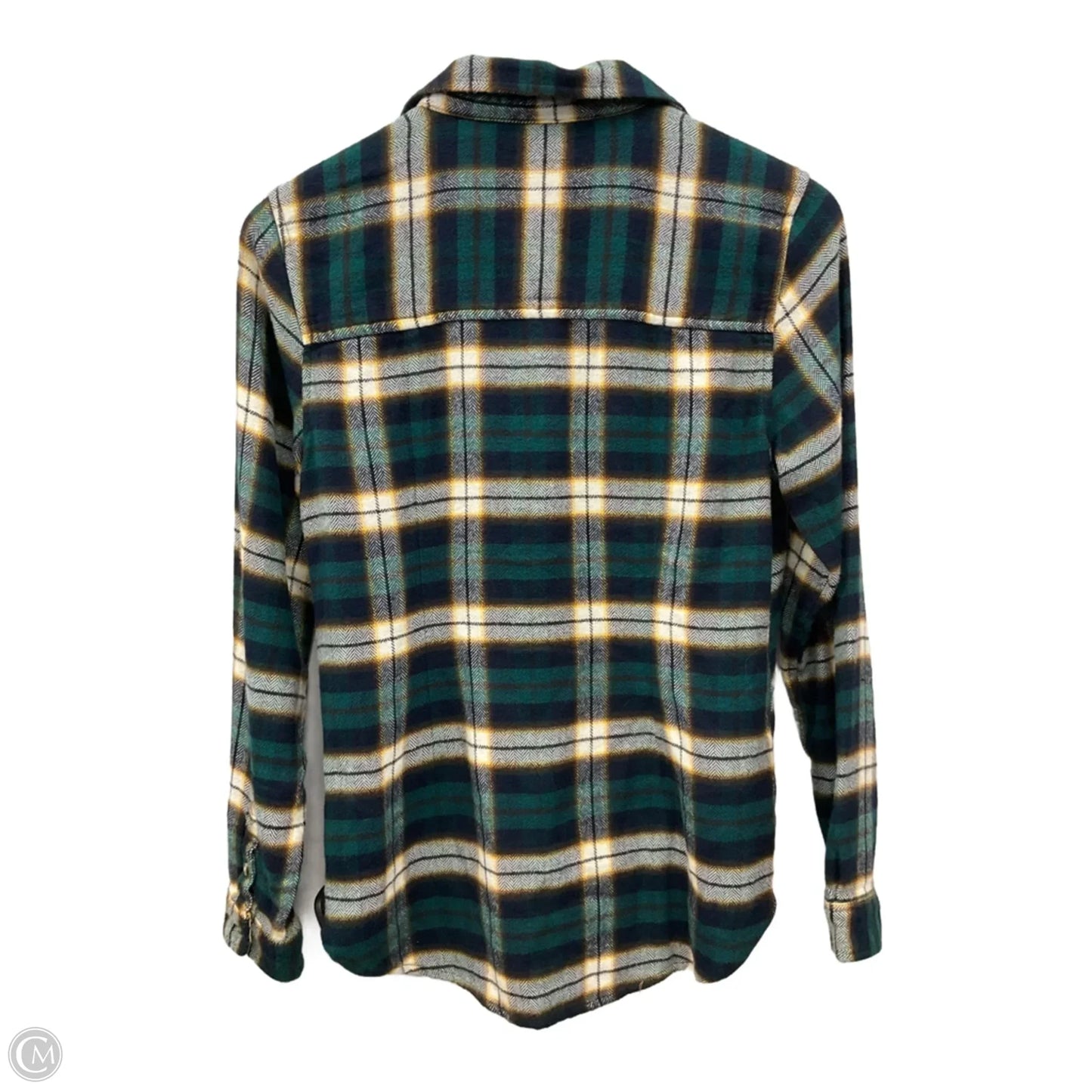 Top Long Sleeve By American Eagle In Green, Size: S