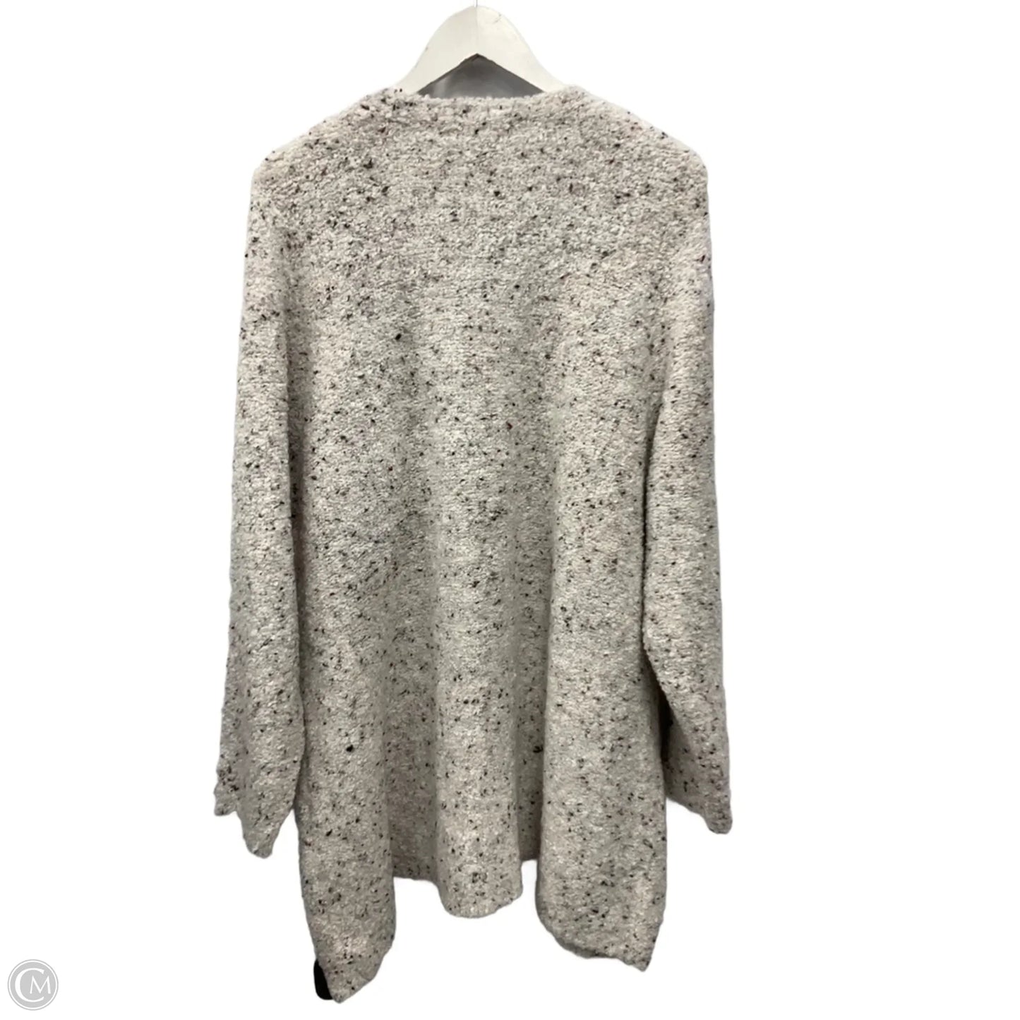 Sweater Cardigan By Cj Banks In Cream, Size: 2x