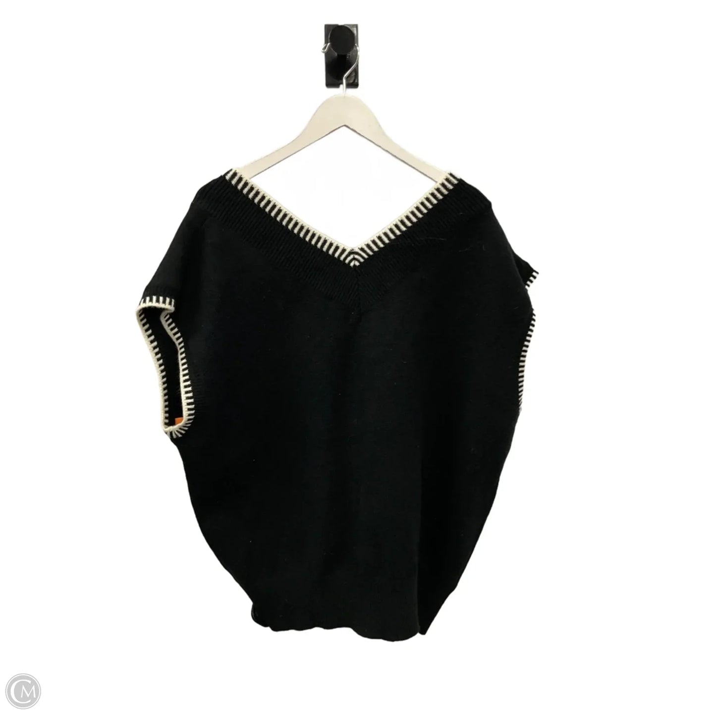Vest Sweater By Gilli In Black, Size: 1x