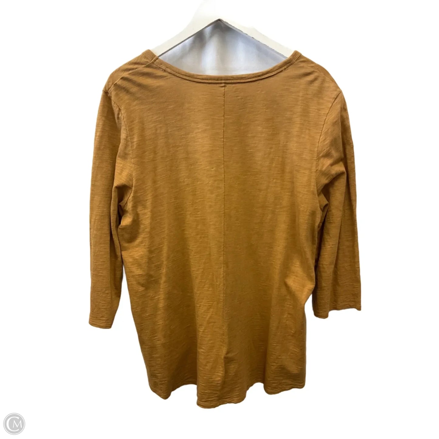 Top 3/4 Sleeve By Chicos In Tan, Size: Xl